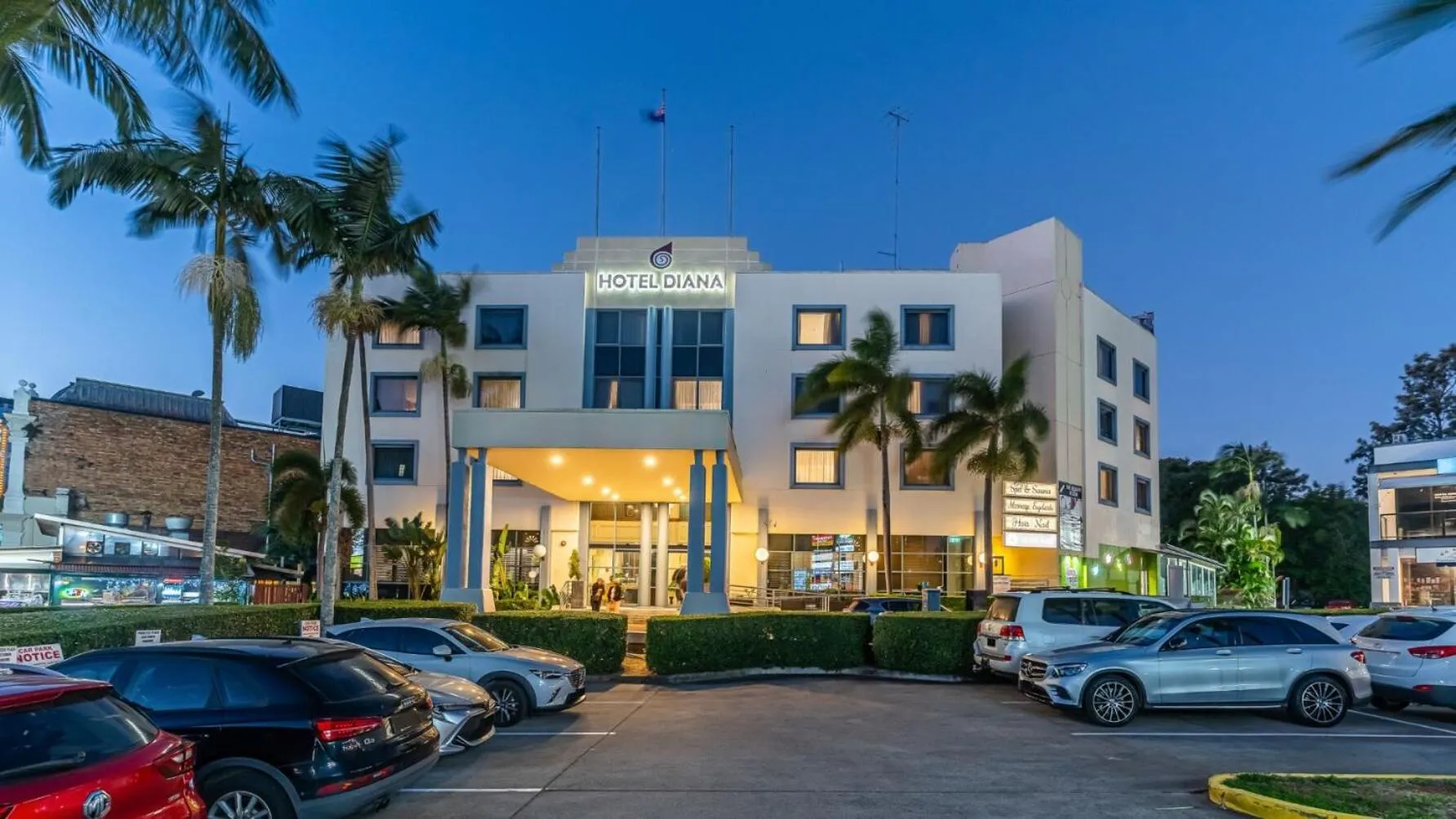 Property building in Hotel Diana Woolloongabba
