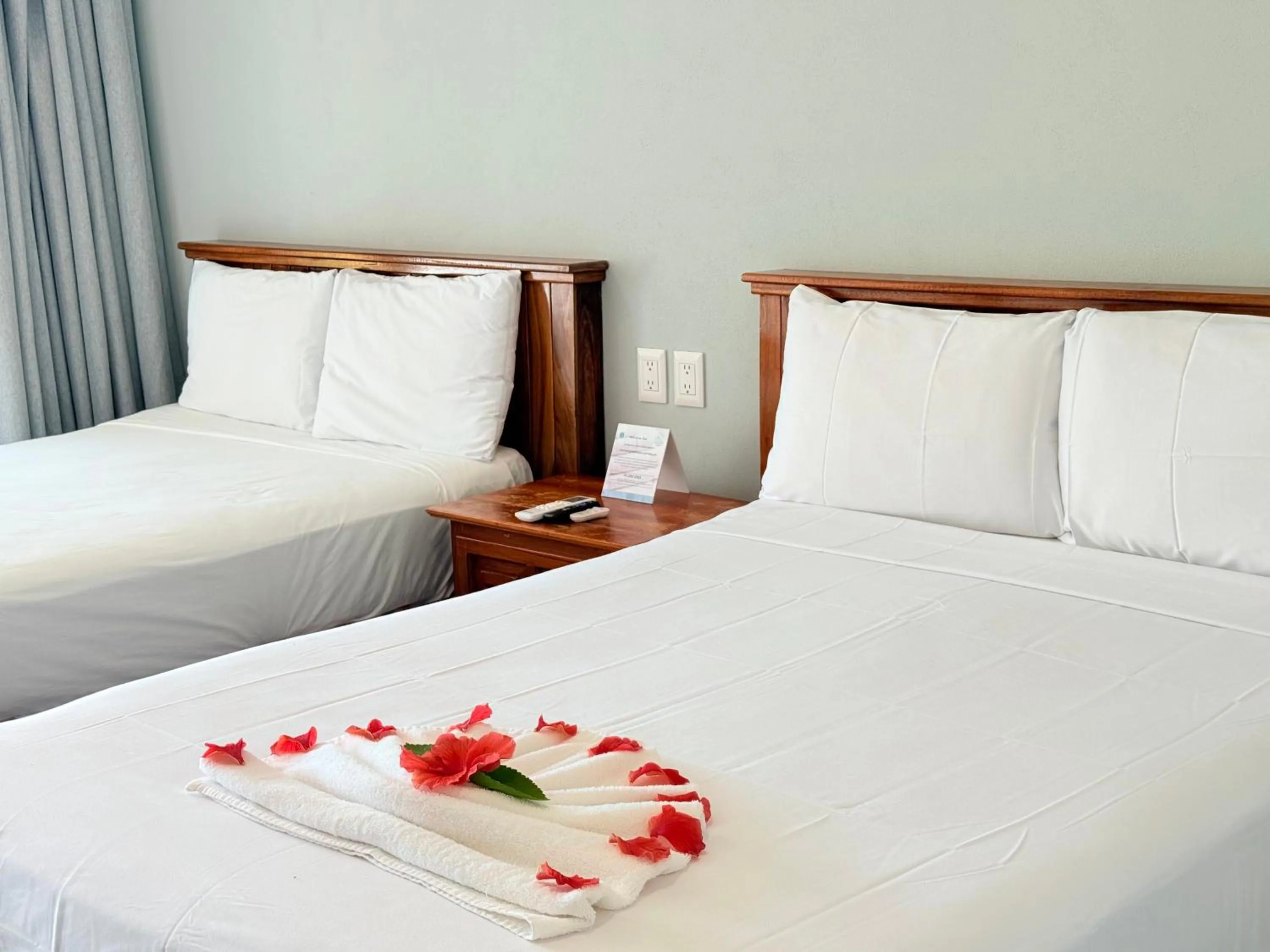 Bed in Hotel Villas Ema