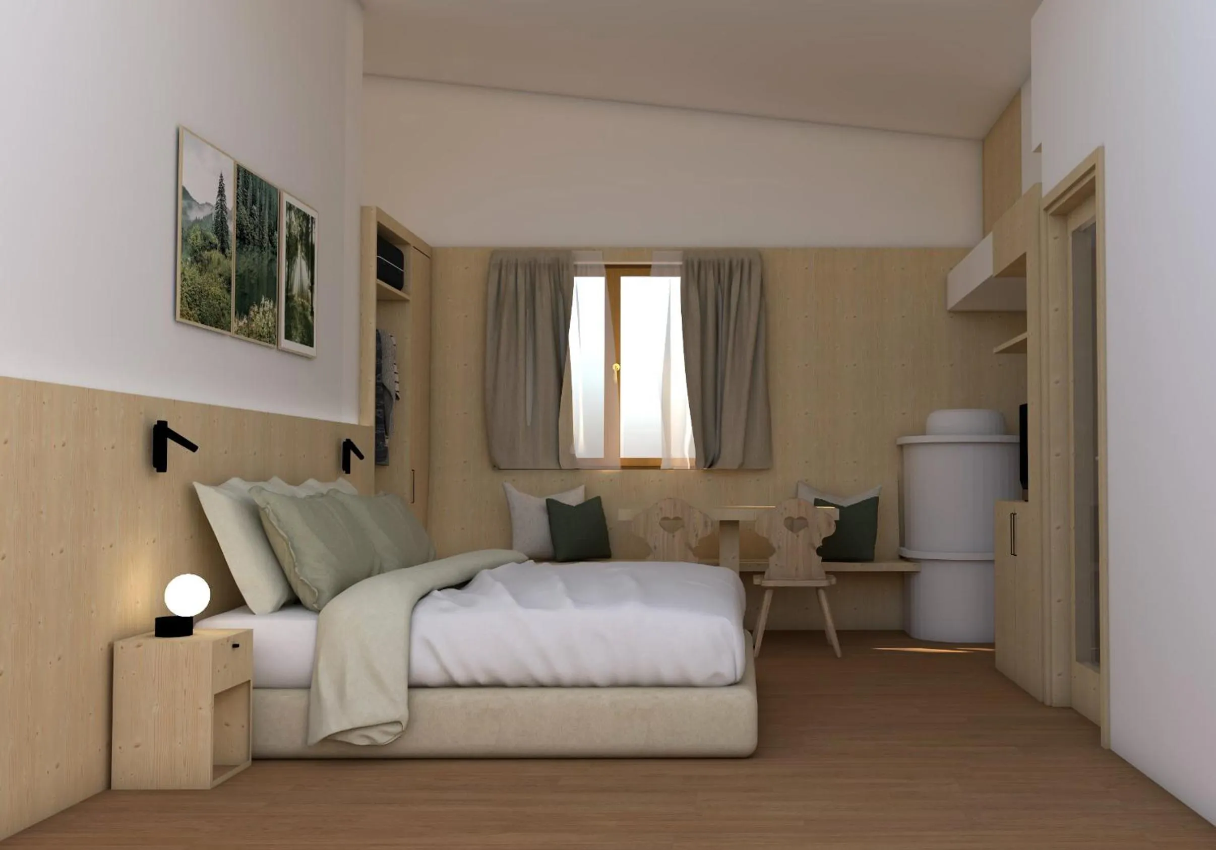 Bed in Garni Hotel and Apartments Wildbach