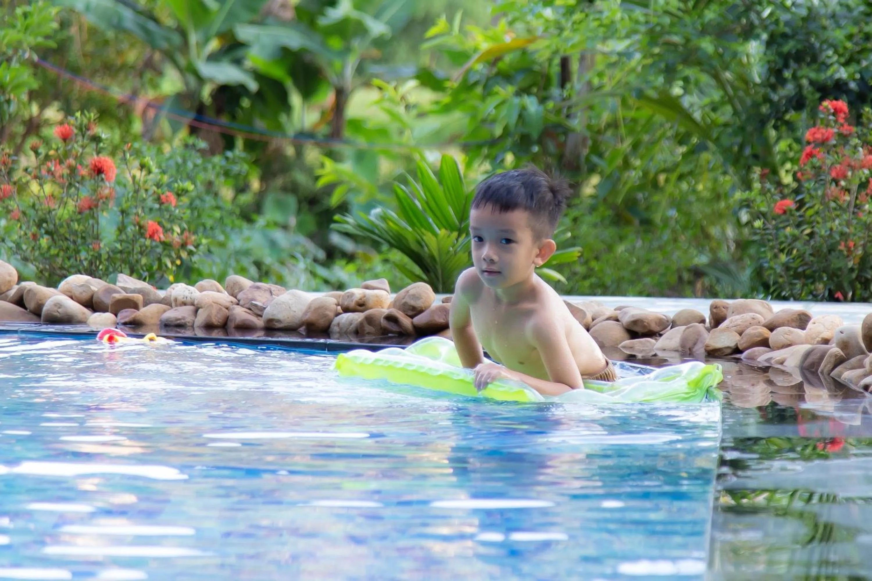 Swimming pool in Green Mountain Homestay