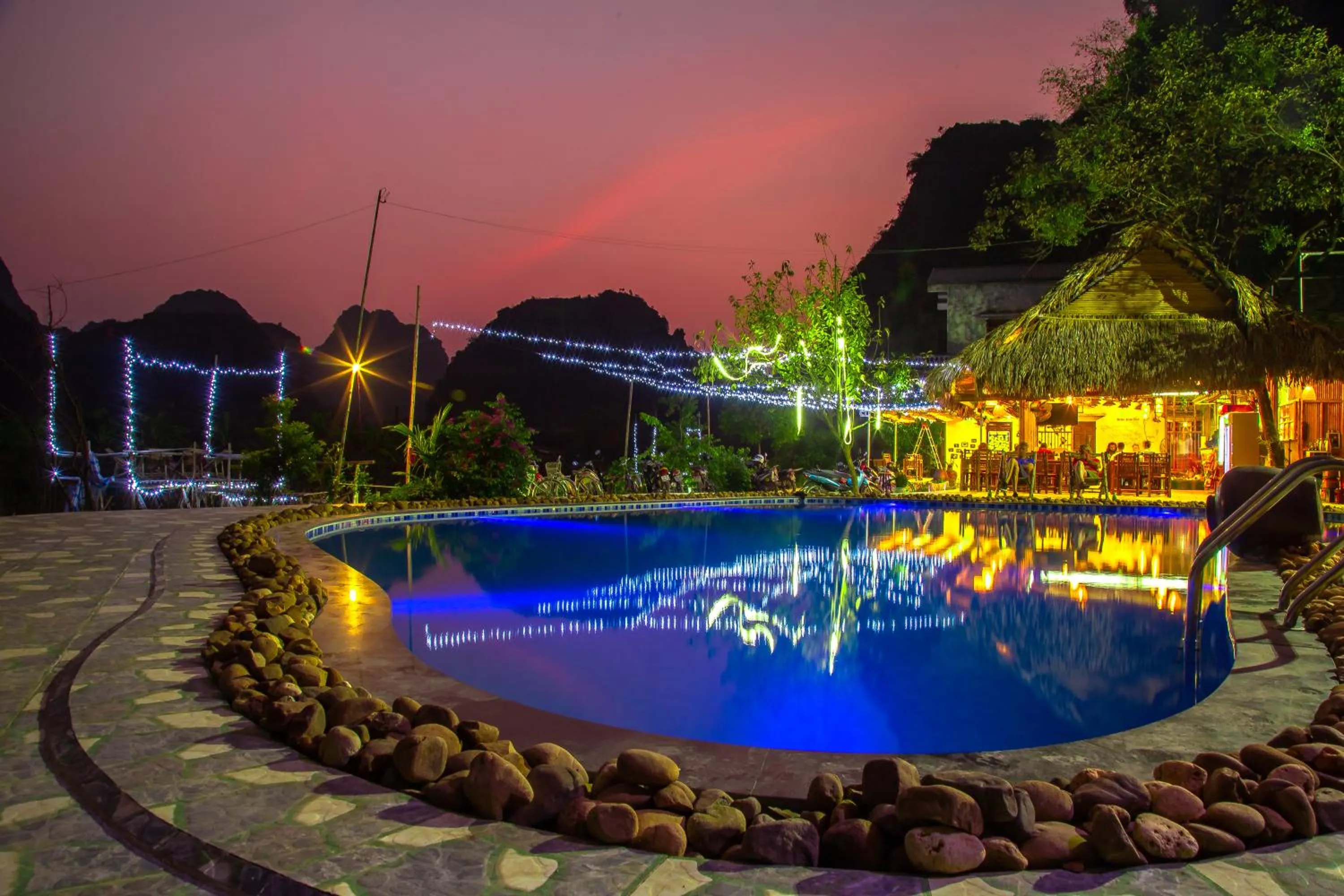 Pool view in Green Mountain Homestay