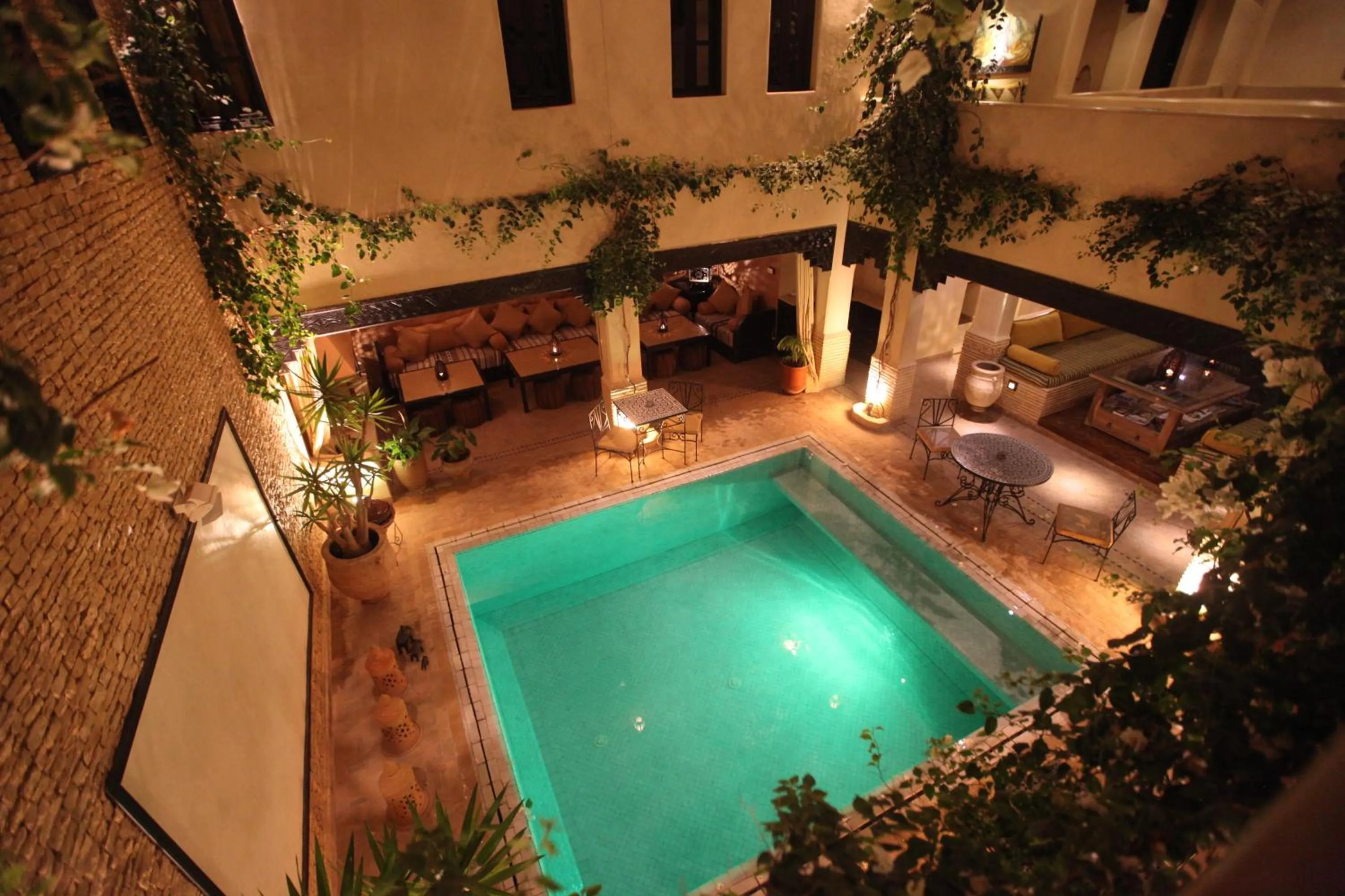 Bird's eye view in Riad Dar Haven