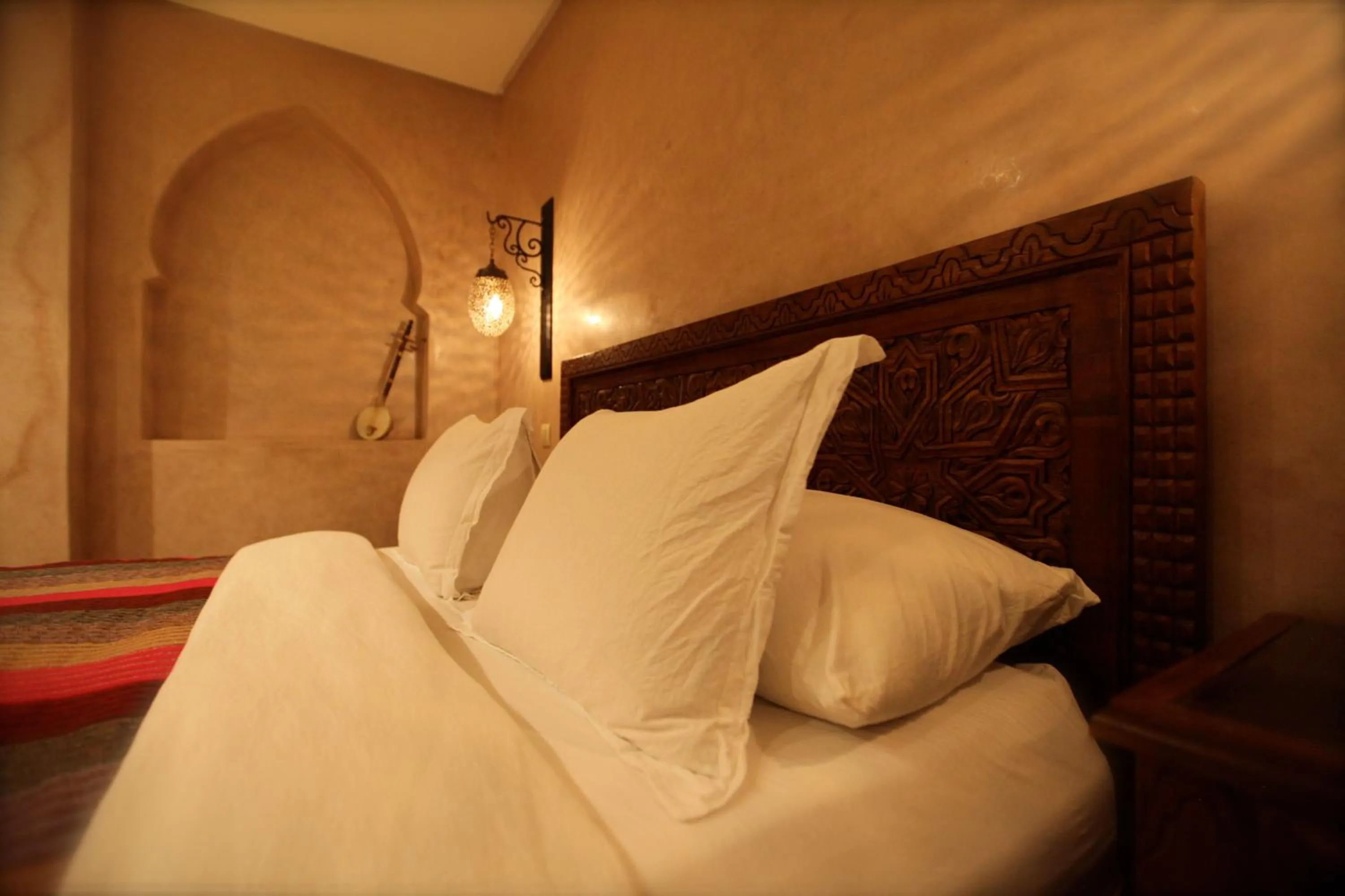 Decorative detail, Bed in Riad Dar Haven