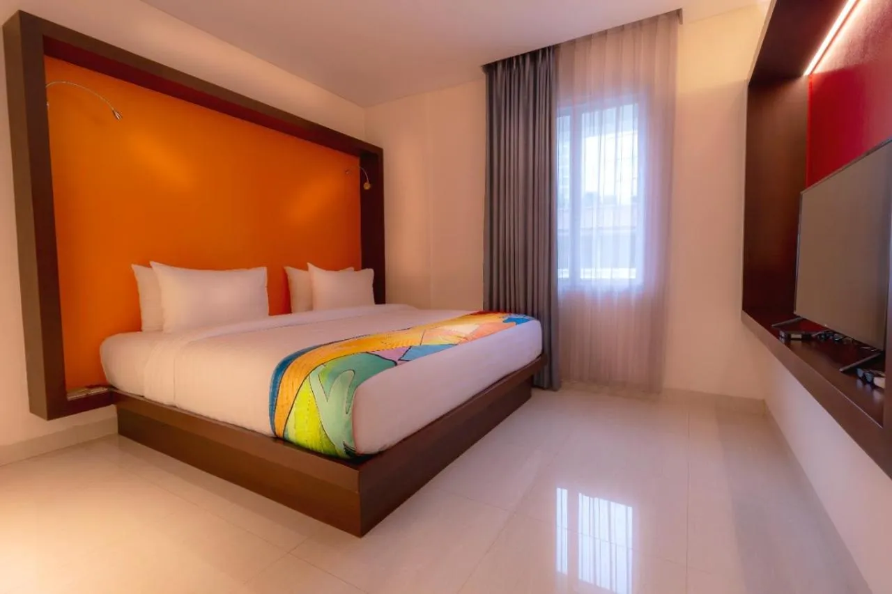 Bed in Grand Picasso Hotel