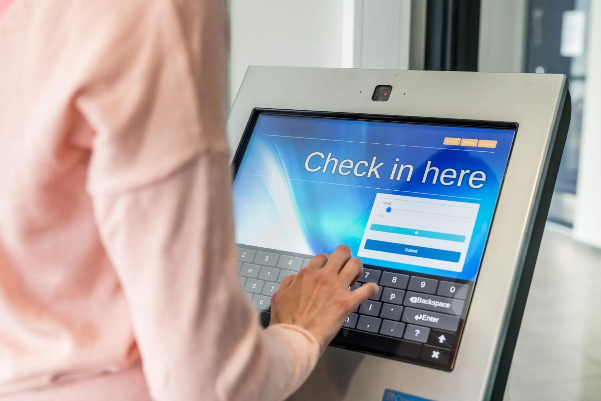 Lobby or reception in GreenStar Hotel Joensuu