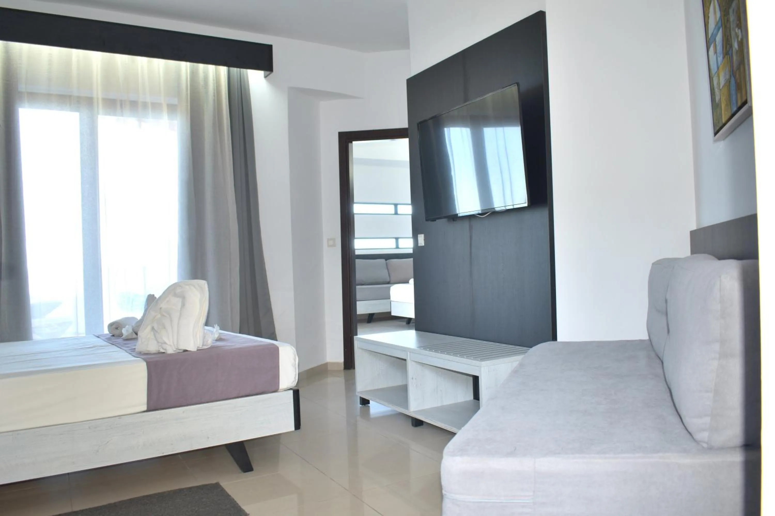 Bed in Galini Sea View