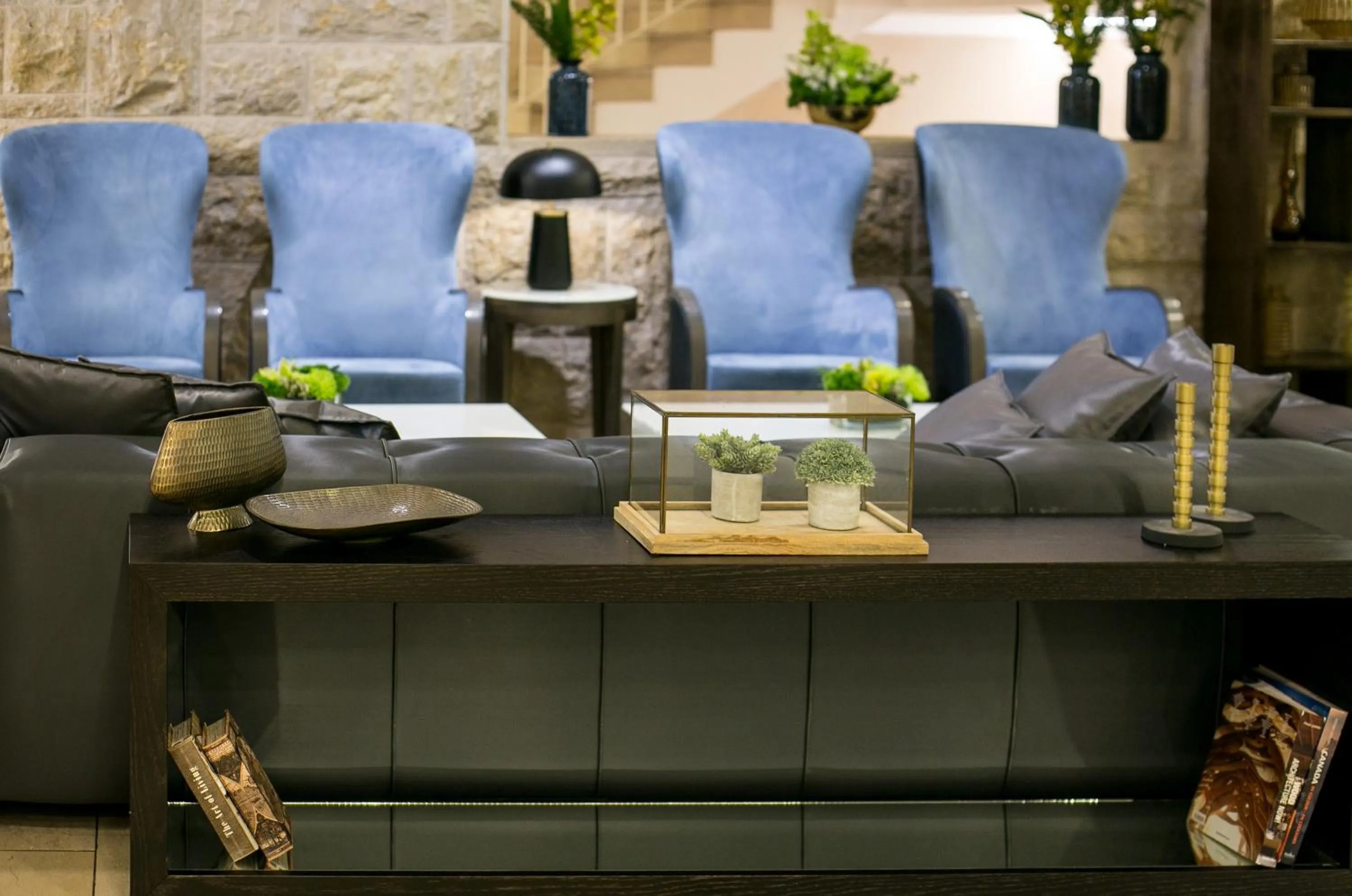 Lobby or reception in Hotel Yehuda