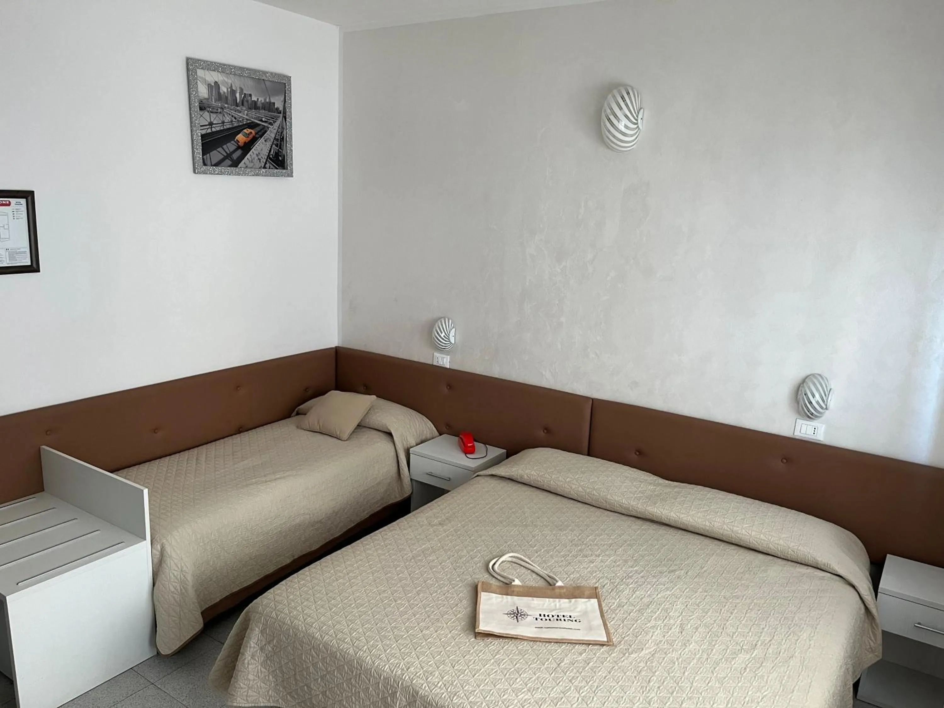 Bed in Hotel Touring