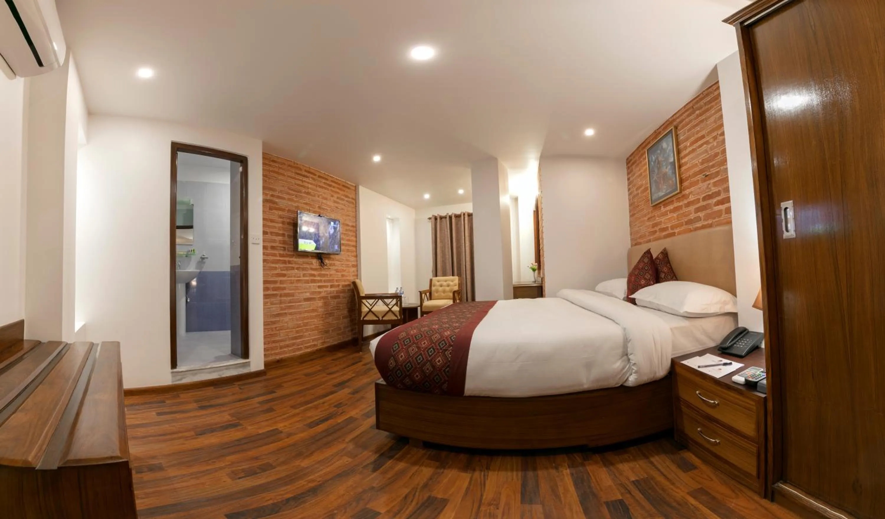 Bed in Kailash Kuti Inn