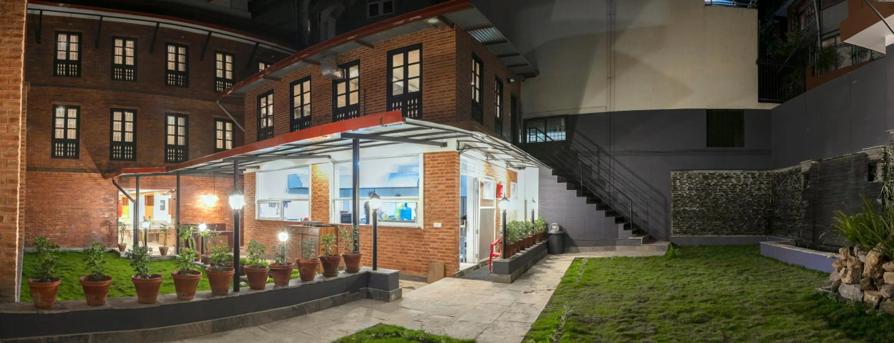 Garden in Kailash Kuti Inn