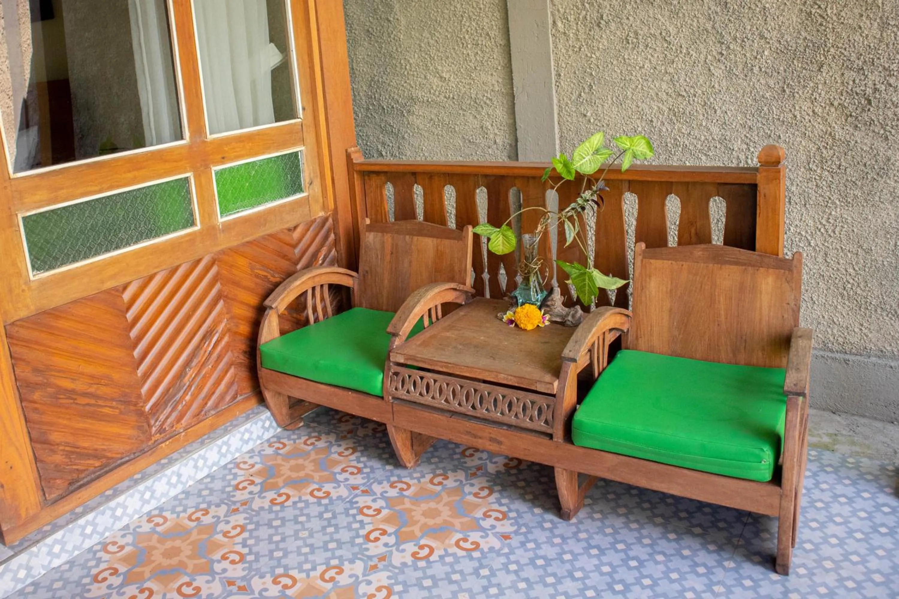 Seating area in Mirah Guest House