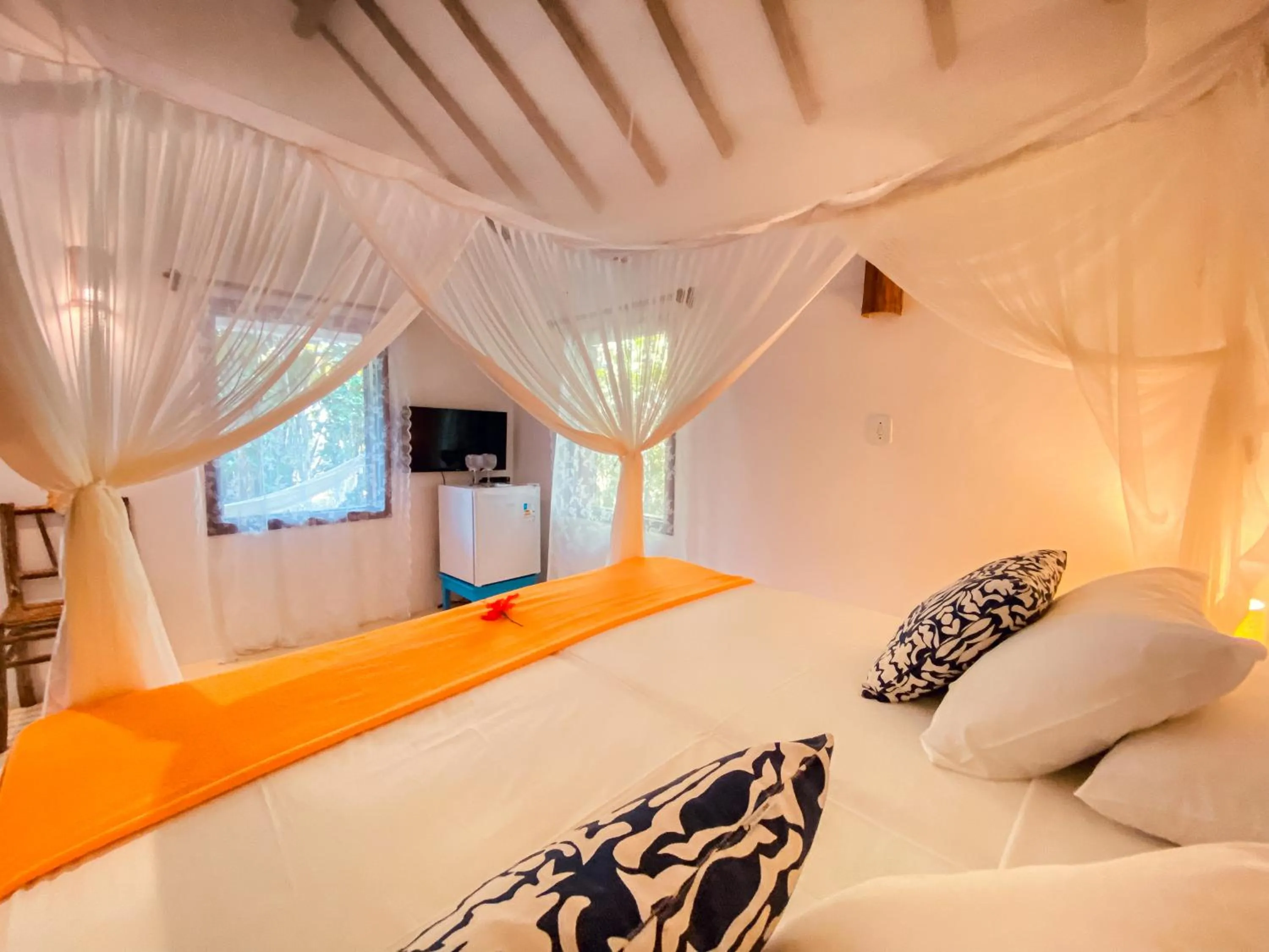 Bed in Pousada San Antonio Praia