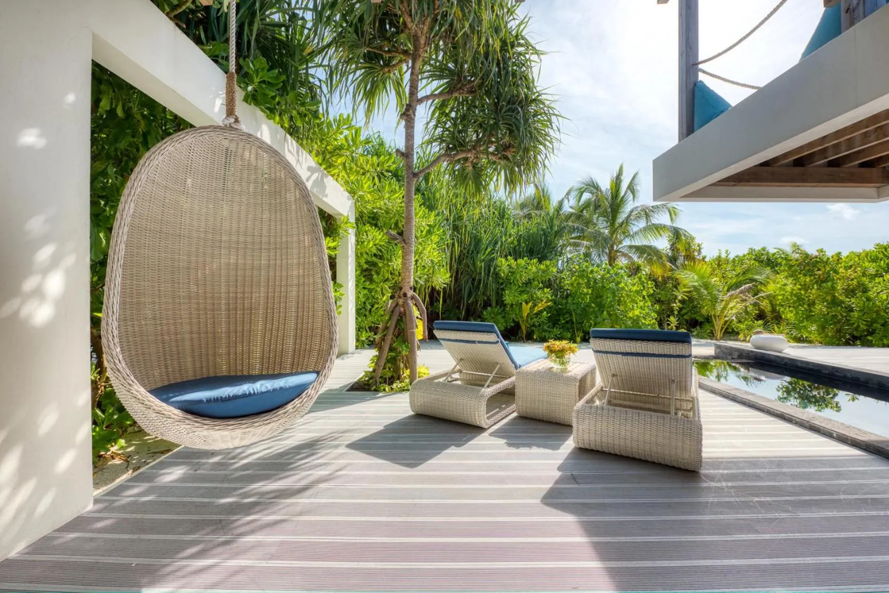 Balcony/Terrace in Kuredhivaru Resort and Spa - Maldives
