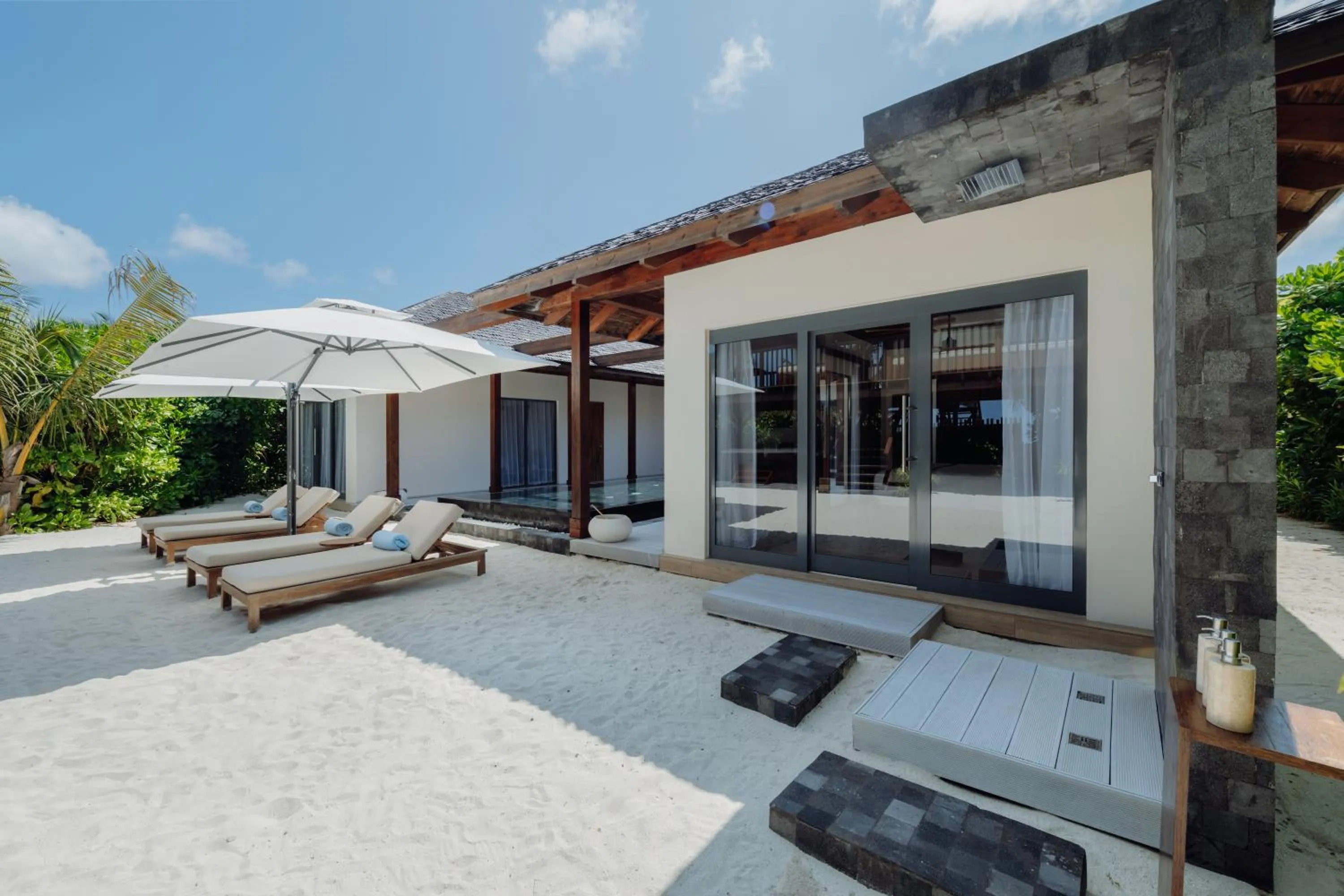 Pool view in Kuredhivaru Resort and Spa - Maldives