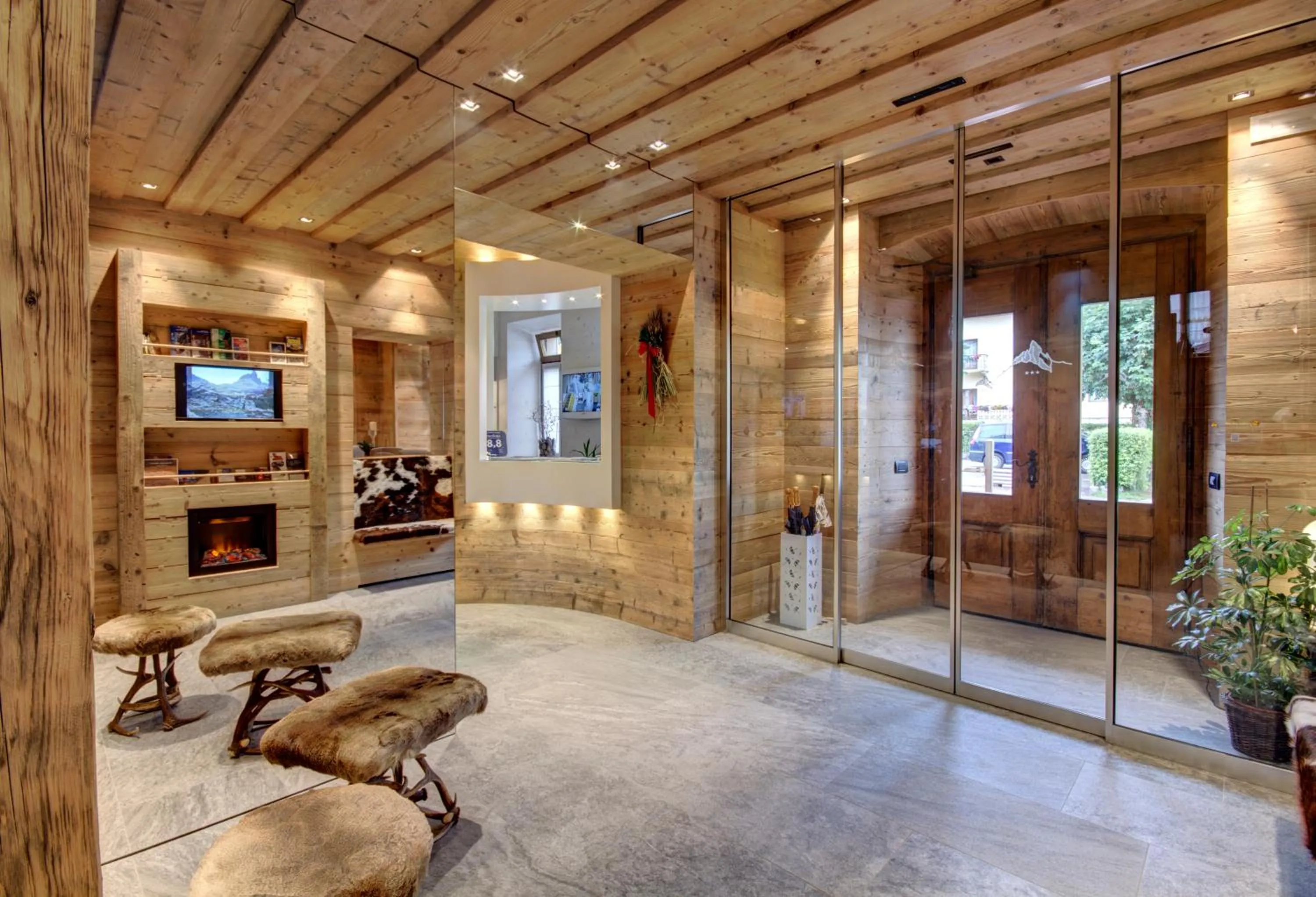 Lobby or reception in Hotel Villa Alpina ***S