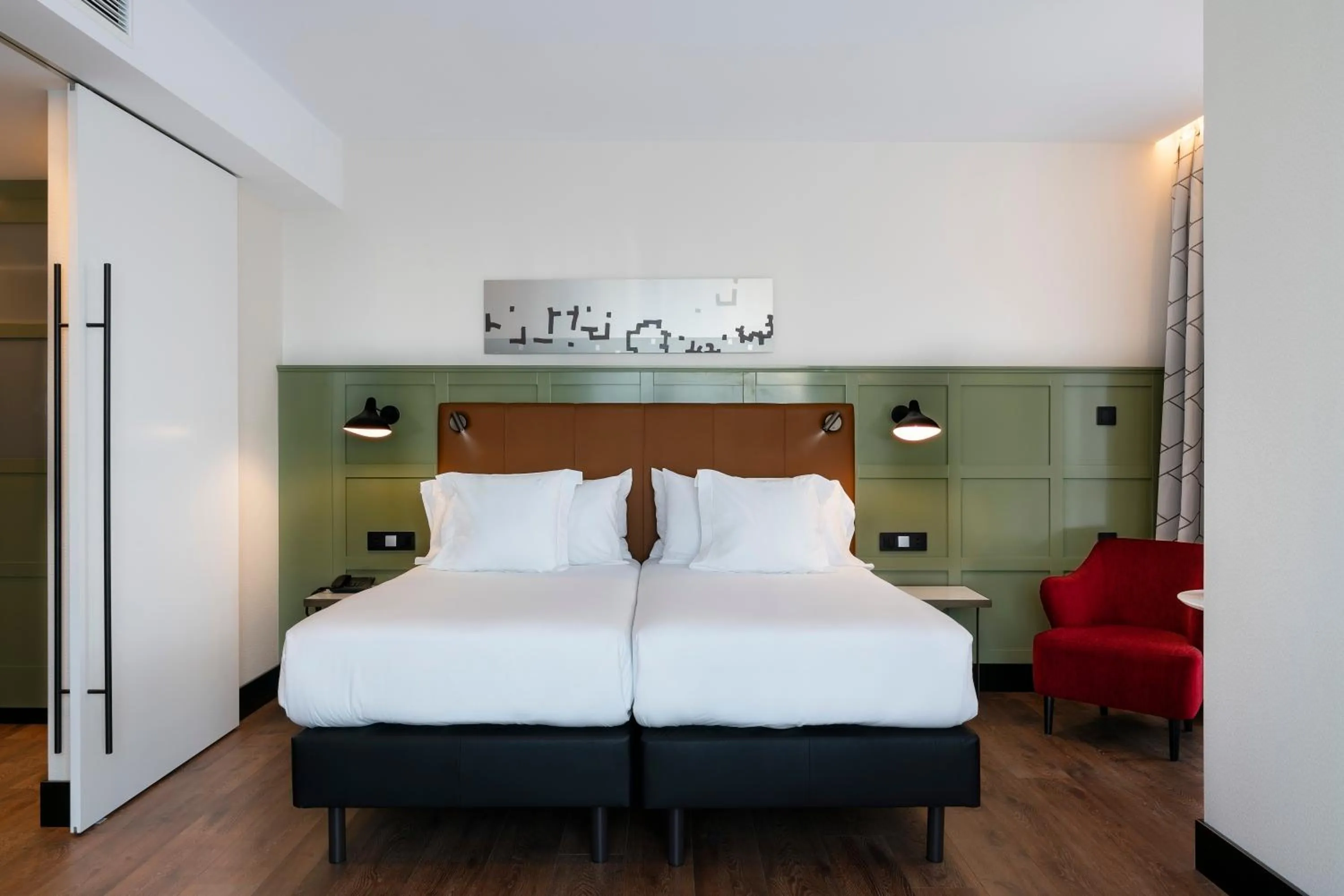 Bedroom, Bed in Vincci Consulado de Bilbao