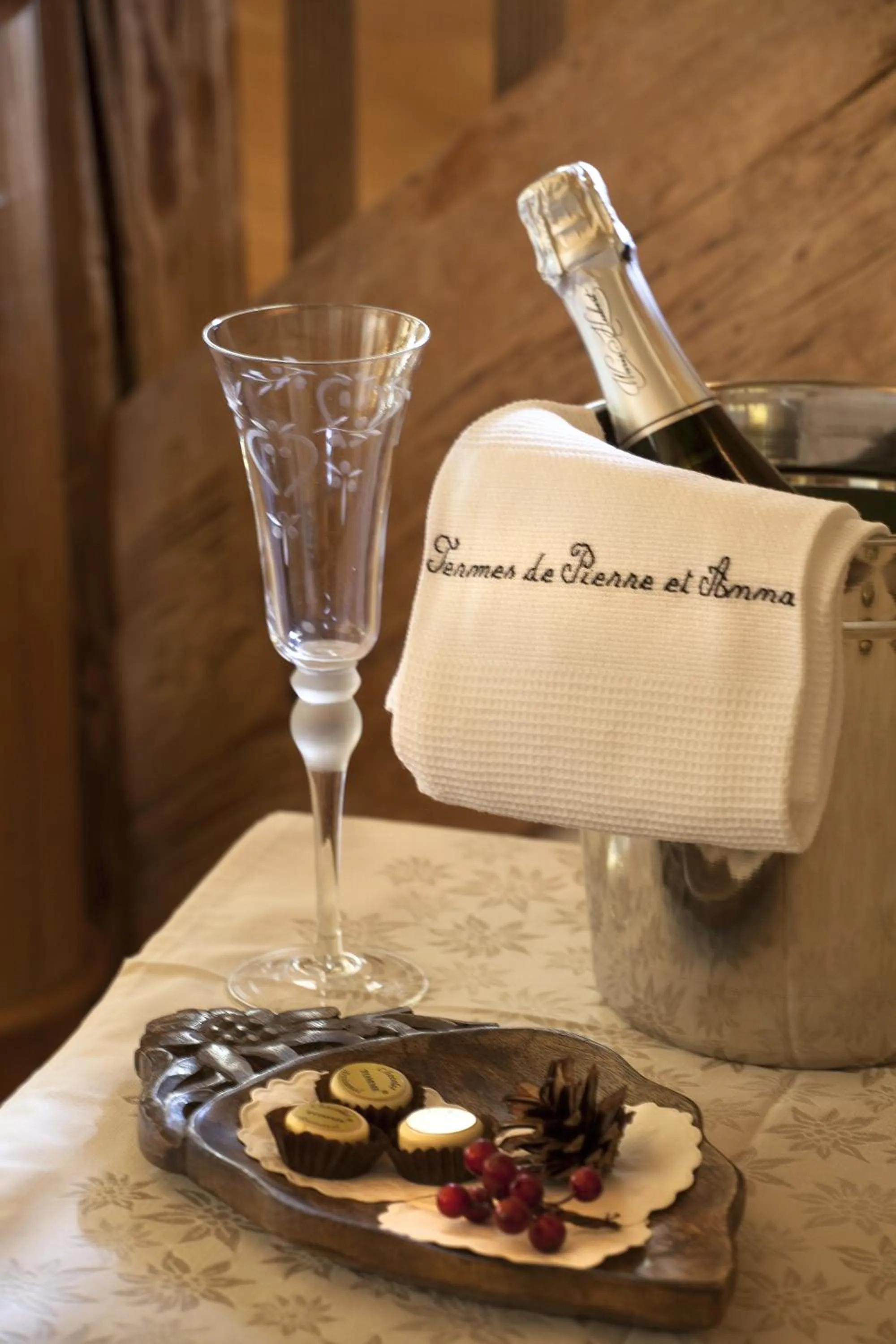 Restaurant/places to eat in Chalet-Hôtel Les Fermes de Pierre & Anna