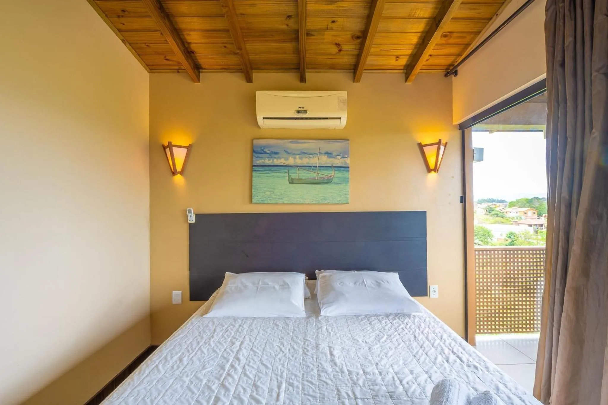 Bedroom, Bed in Pousada Bangalôs do Rosa