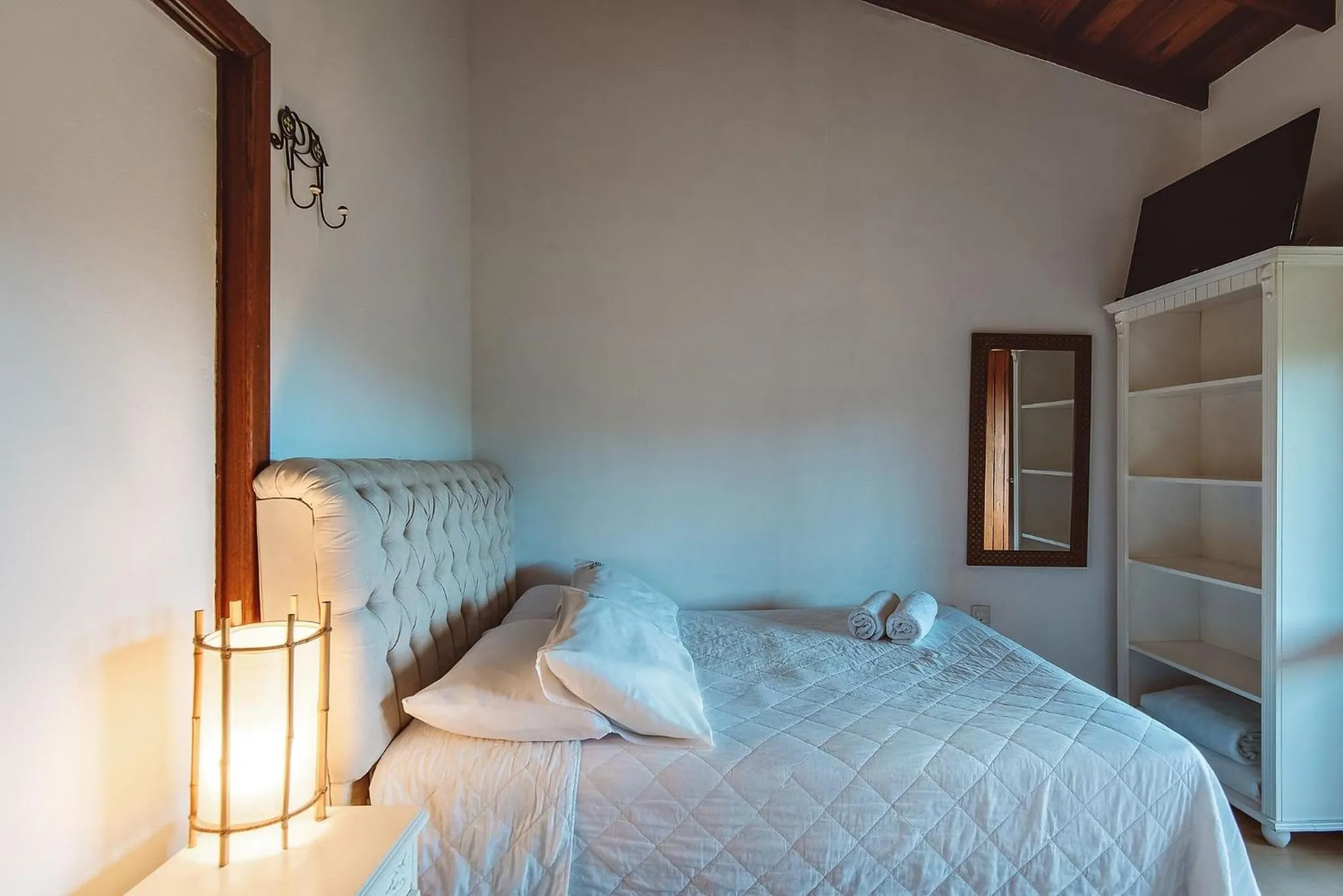 Bedroom, Bed in Pousada Bangalôs do Rosa