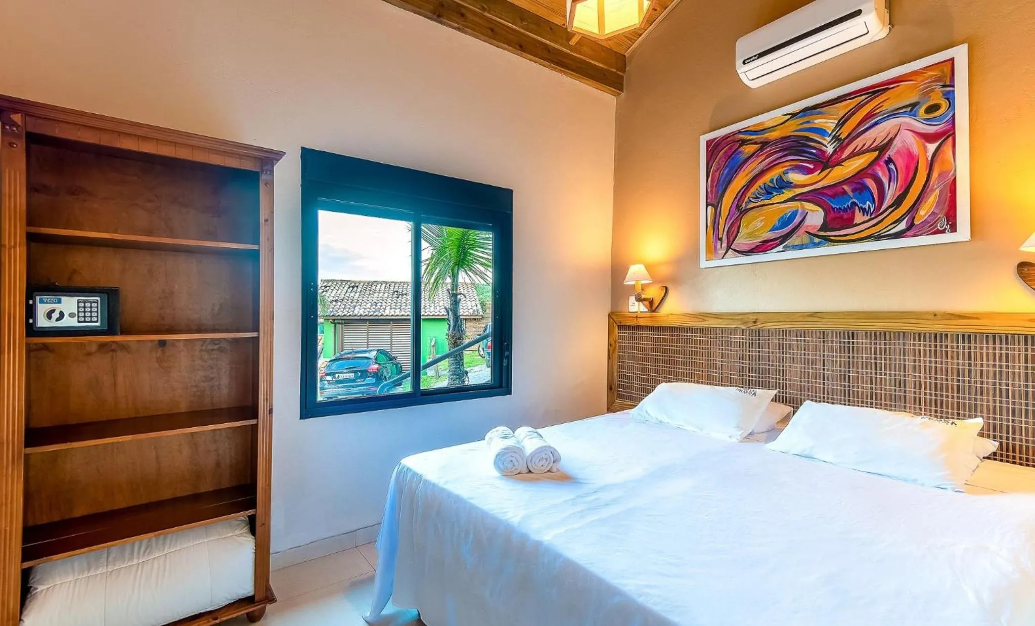 Bedroom, Bed in Pousada Bangalôs do Rosa