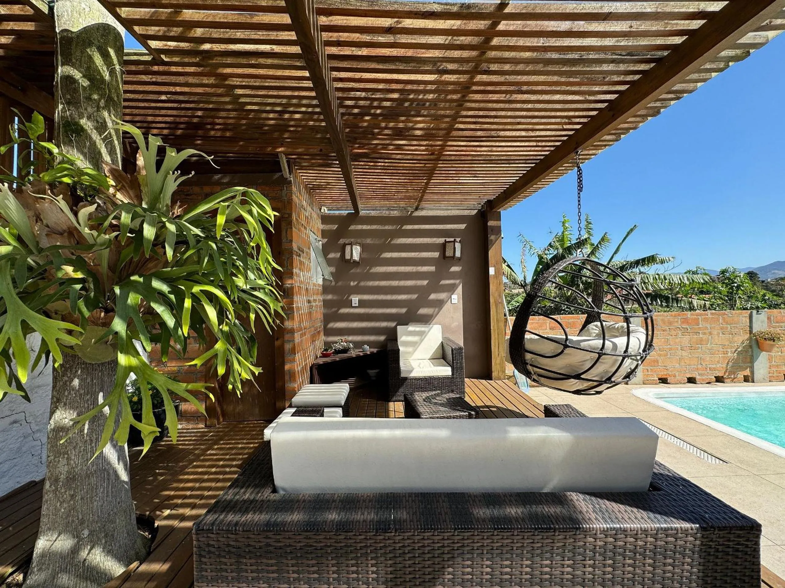 Lounge or bar in Pousada Bangalôs do Rosa