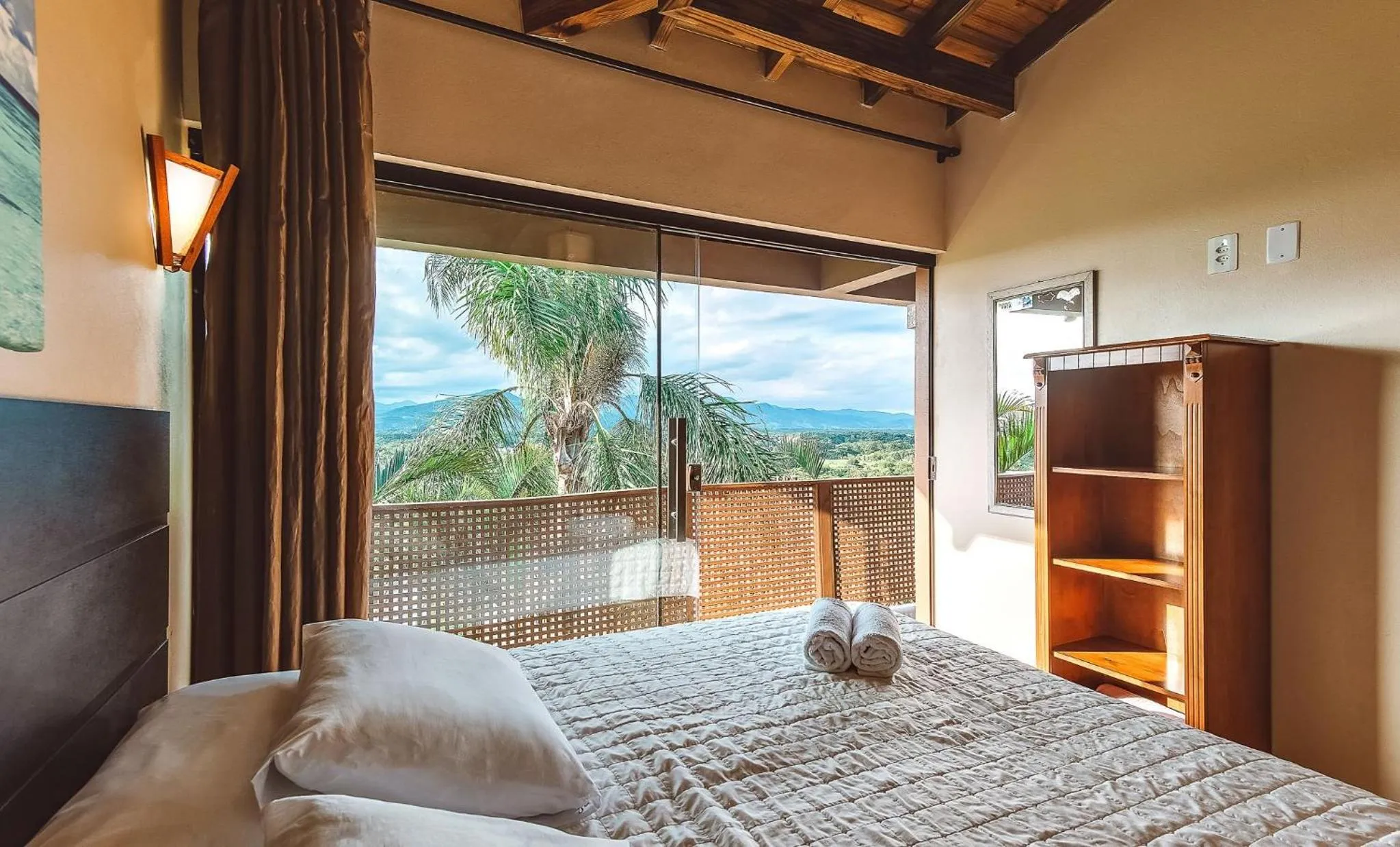 Bedroom, Bed in Pousada Bangalôs do Rosa