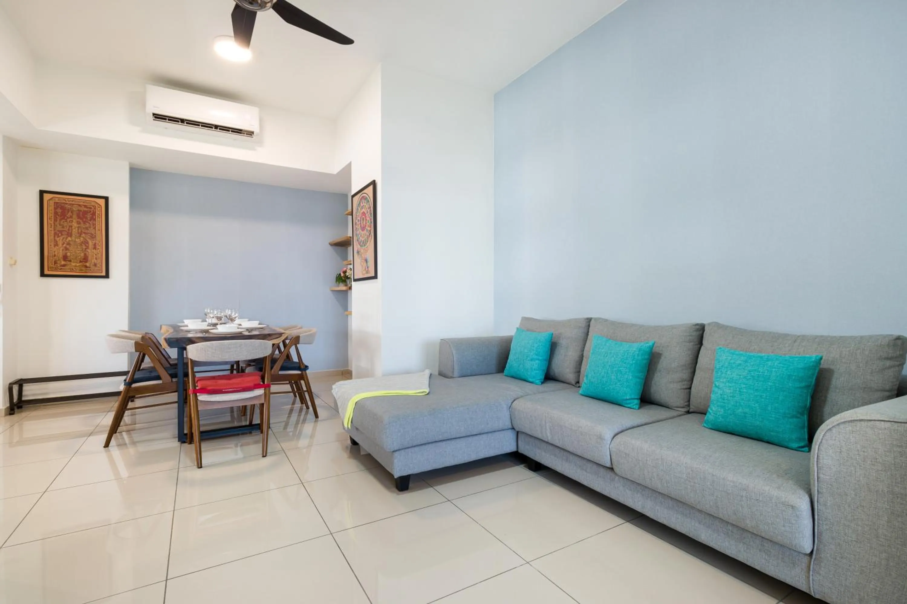 Living room in Encorp Strand Residences by Airhost