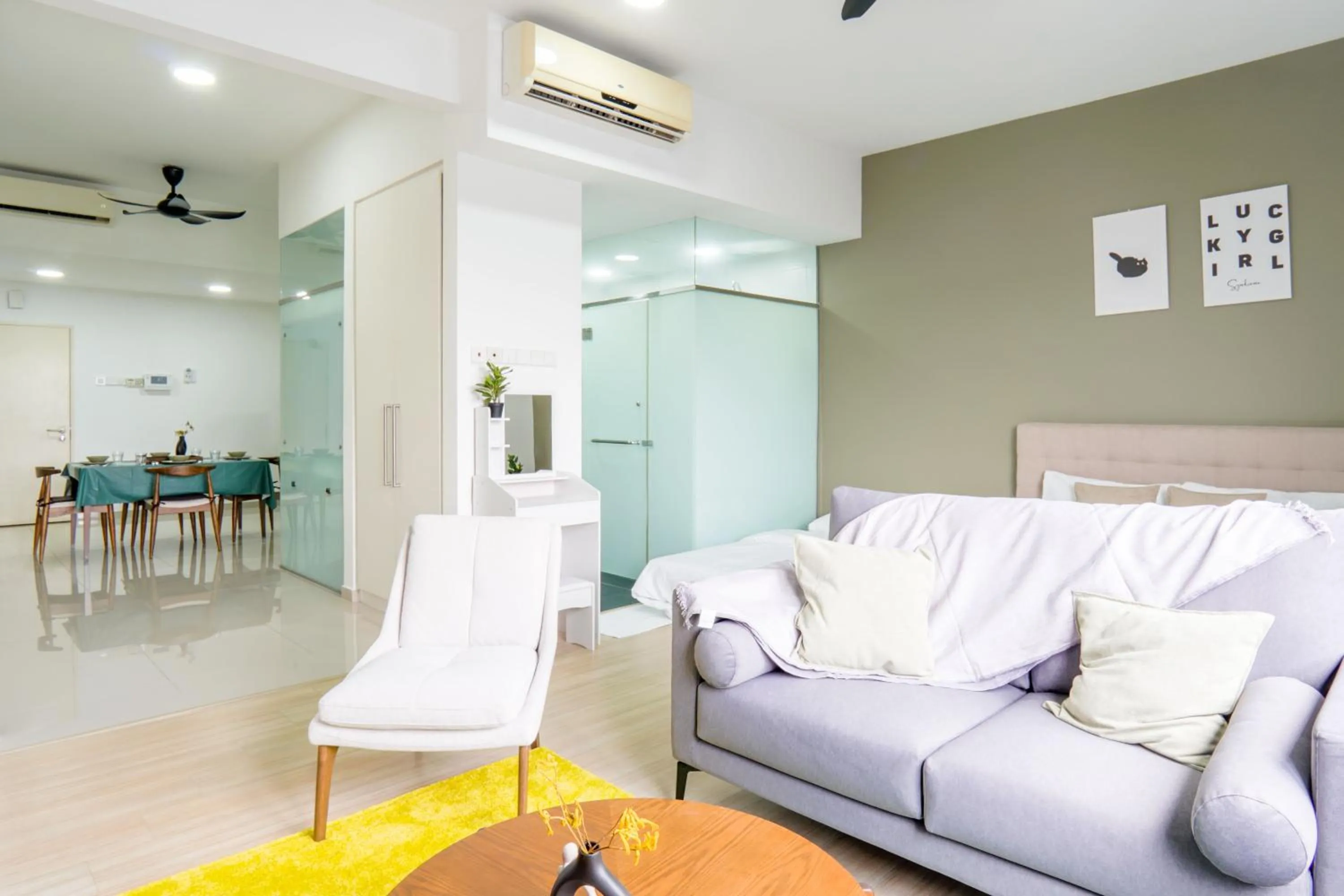 Living room in Encorp Strand Residences by Airhost