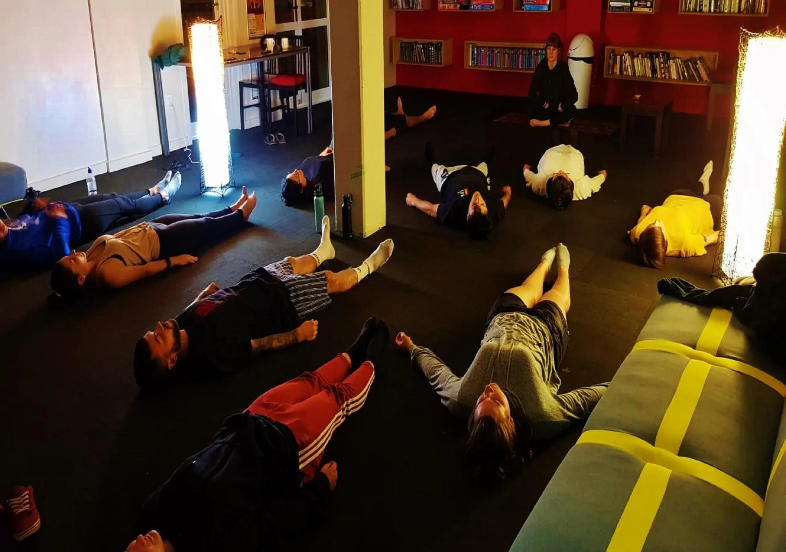 Living room in Trek Global Backpackers