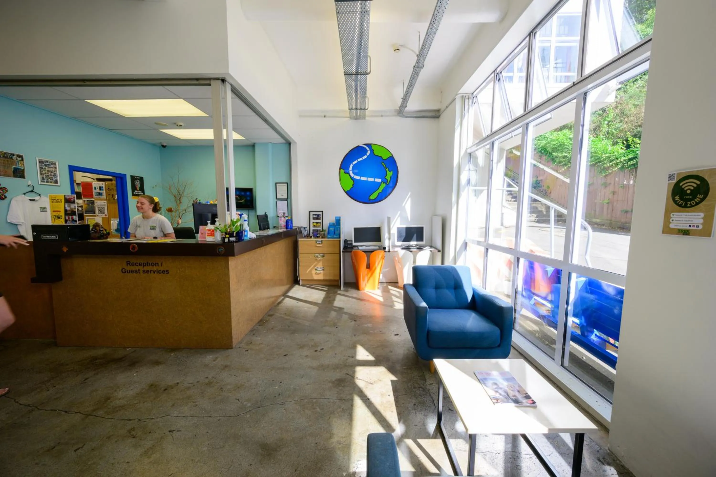 Lobby or reception in Trek Global Backpackers