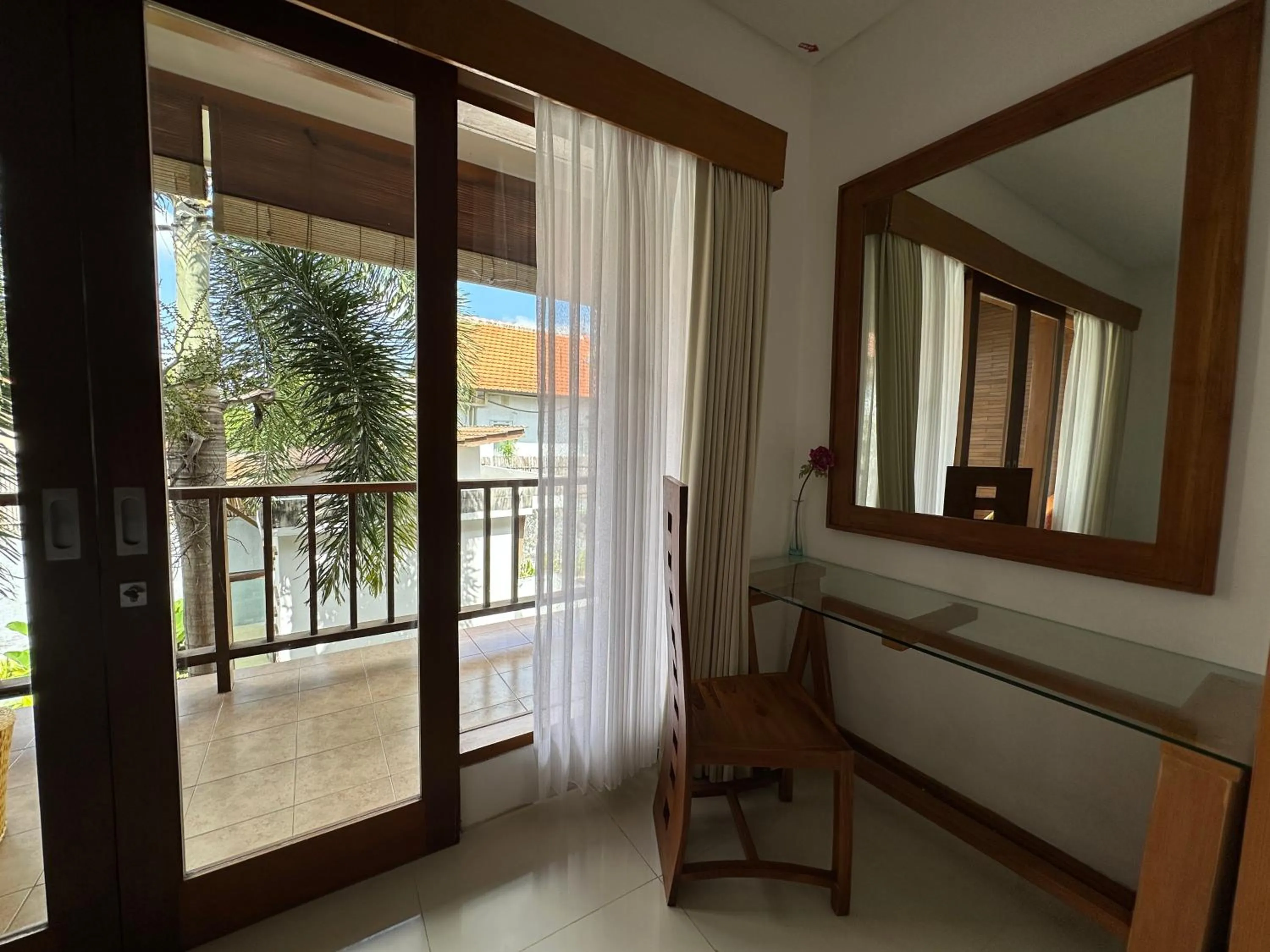 Bed in Balcony Living Apartment