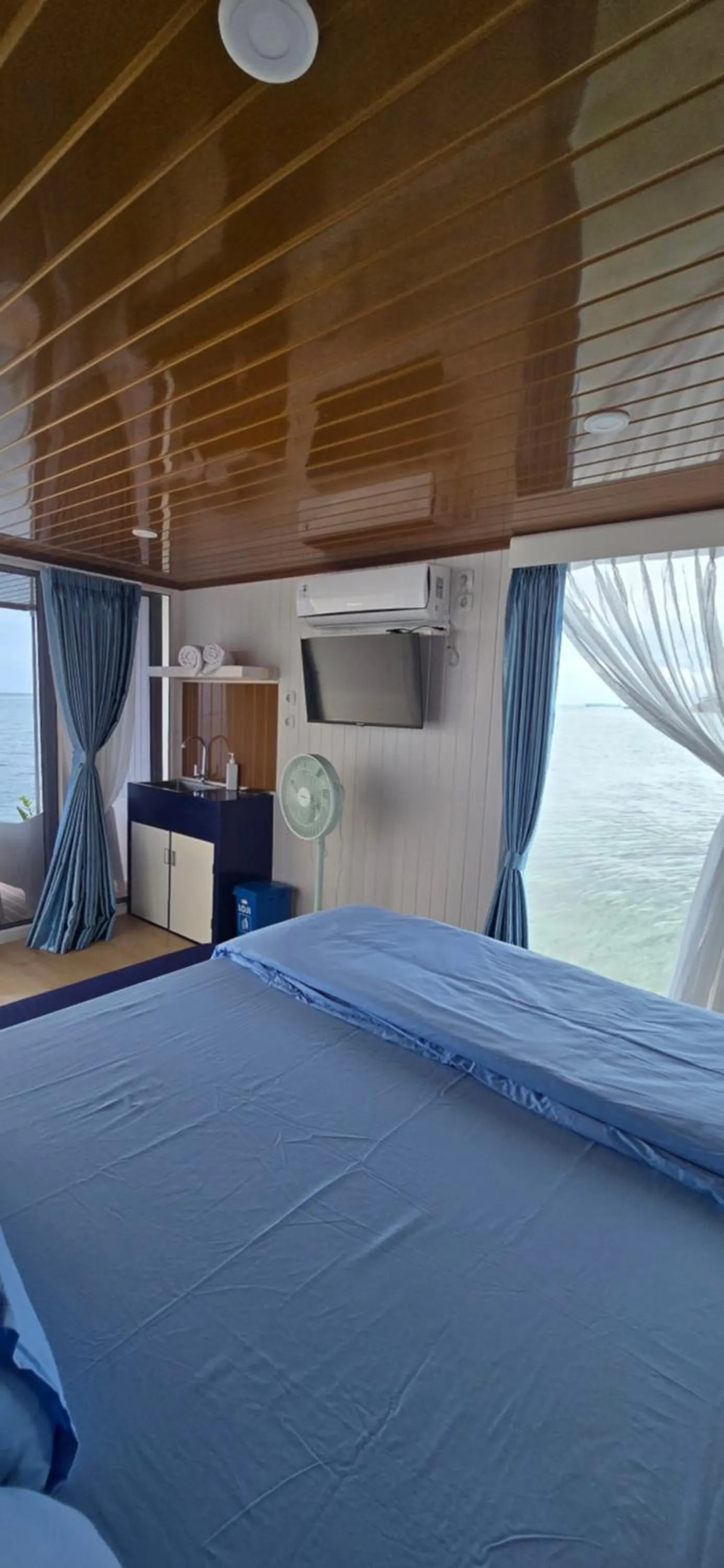 Bed in Omah Alchy Cottages