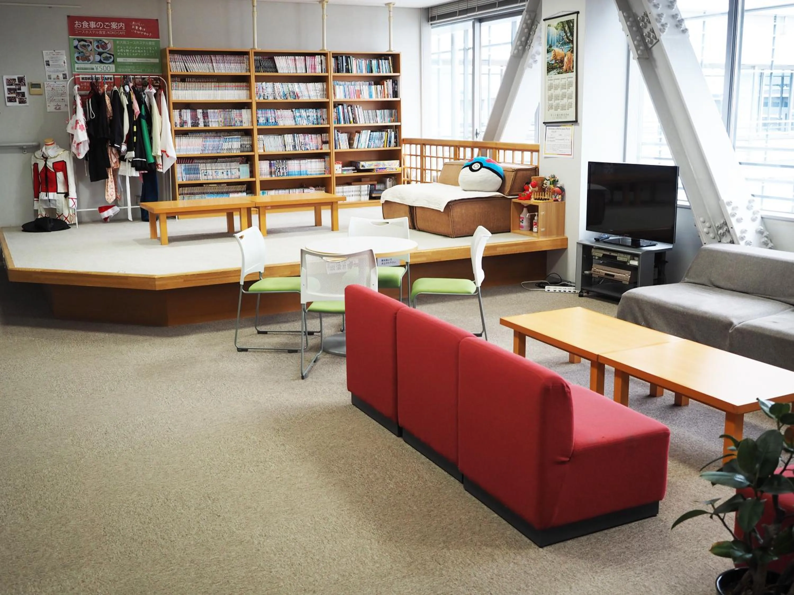Lobby or reception in Shin-Osaka Youth Hostel