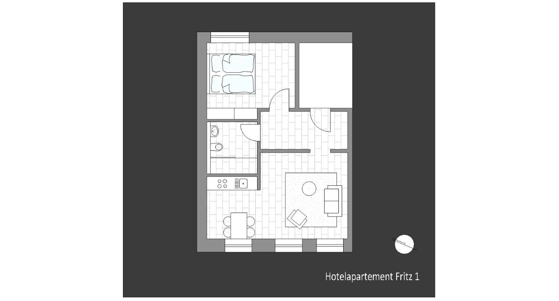 Floor plan in Hotel F-RITZ