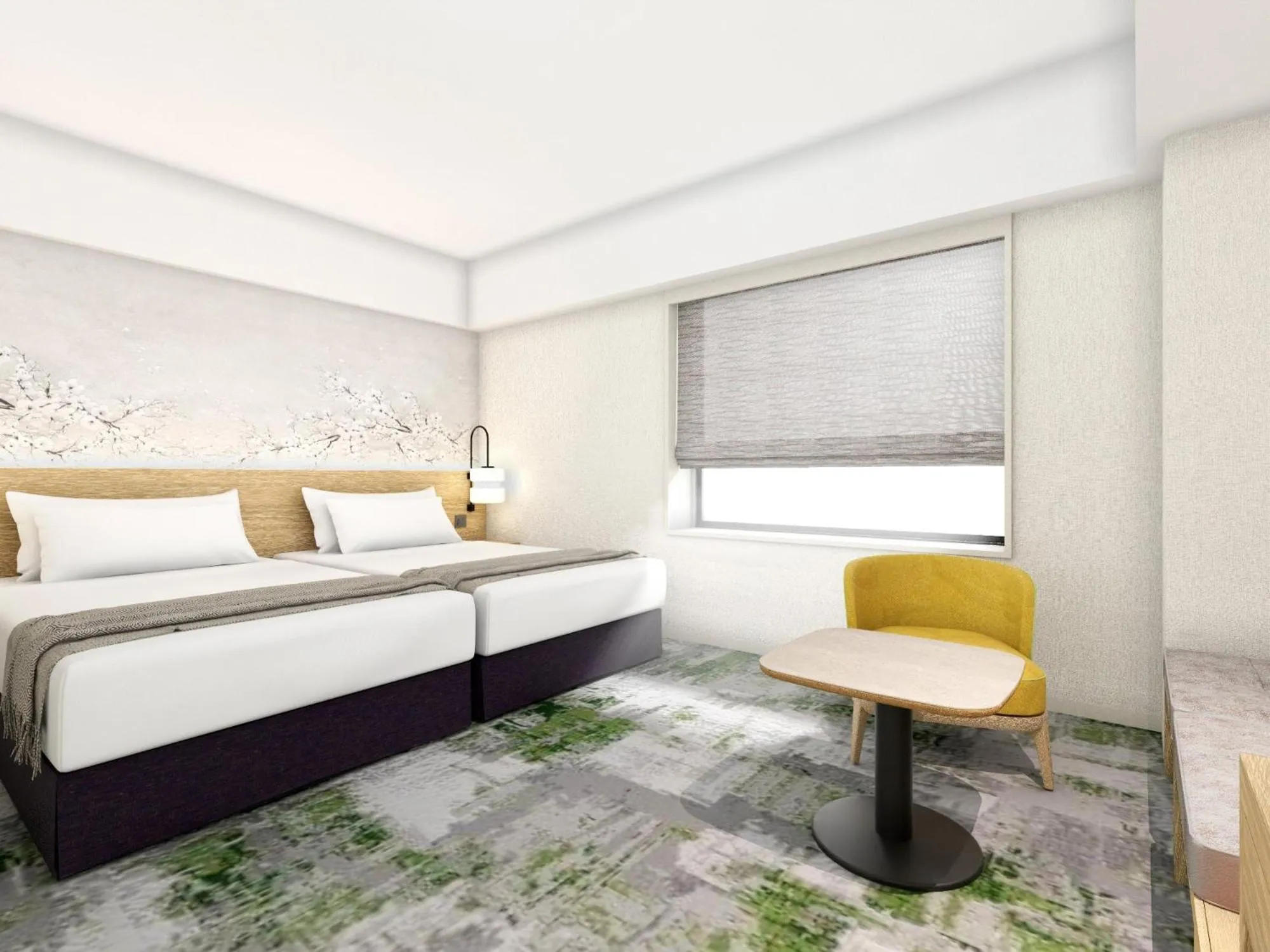 Bed in Hotel Terrace the Garden Mito