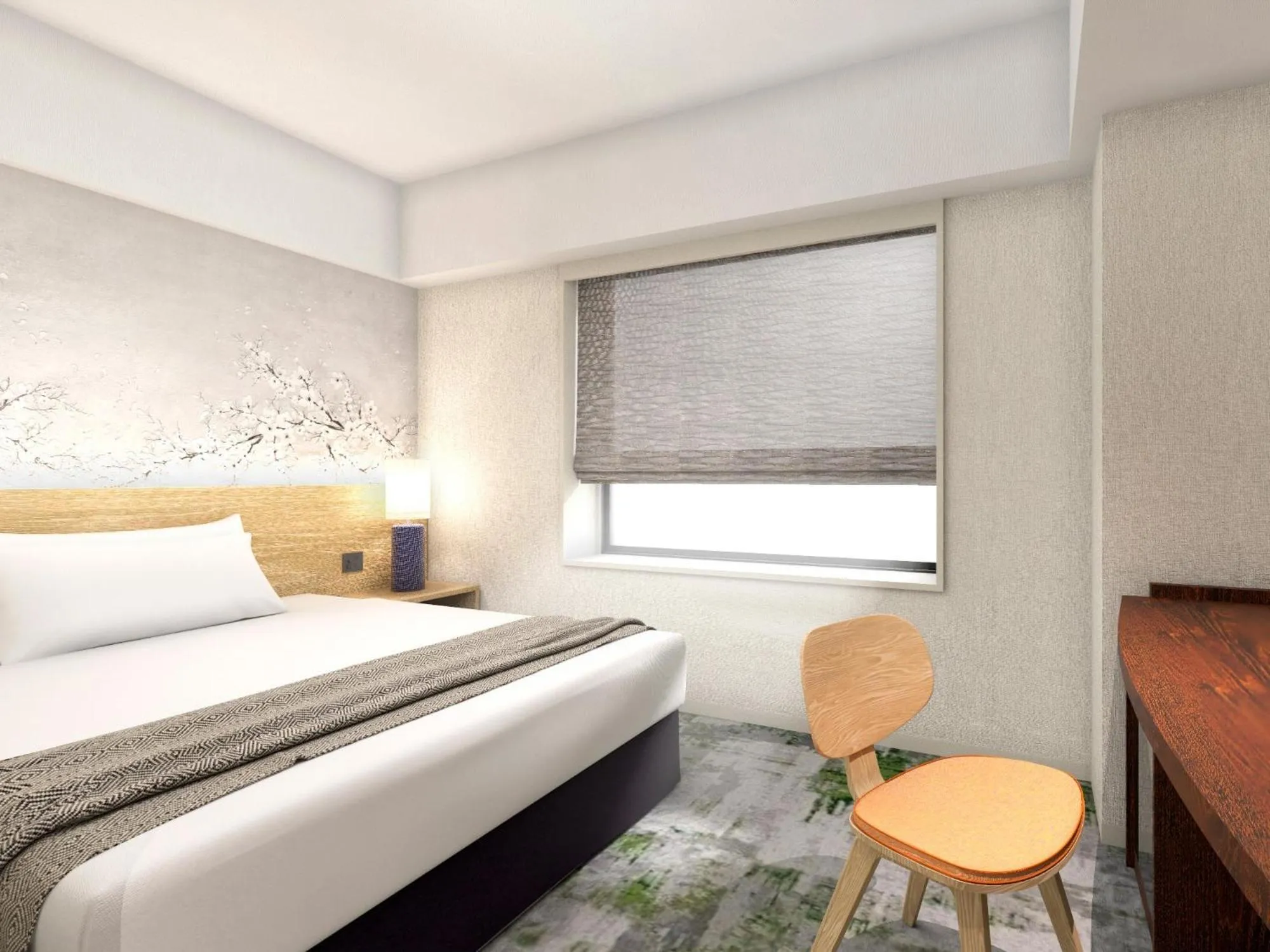 Bed in Hotel Terrace the Garden Mito