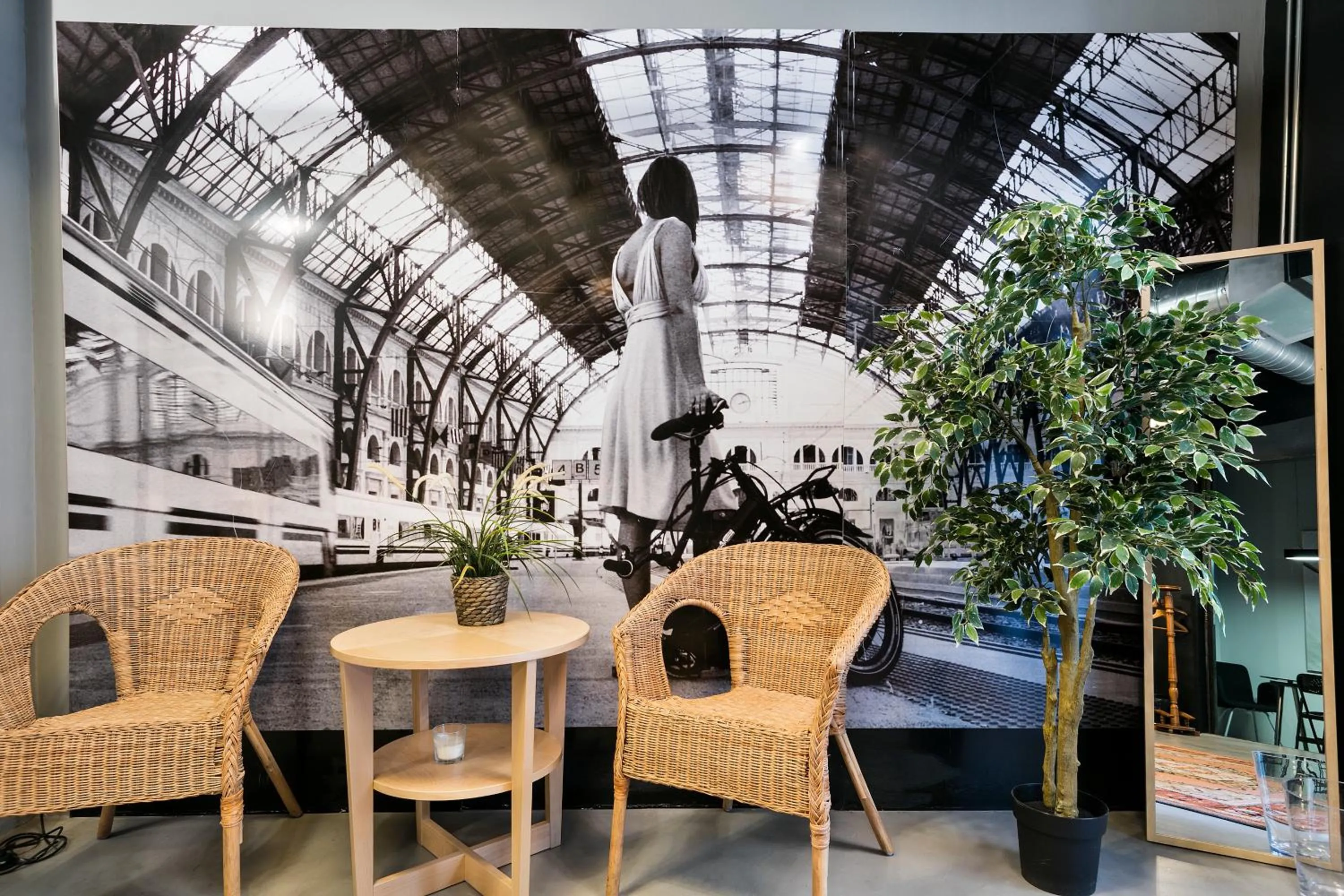 Lobby or reception in Fira Apartments by gaiarooms