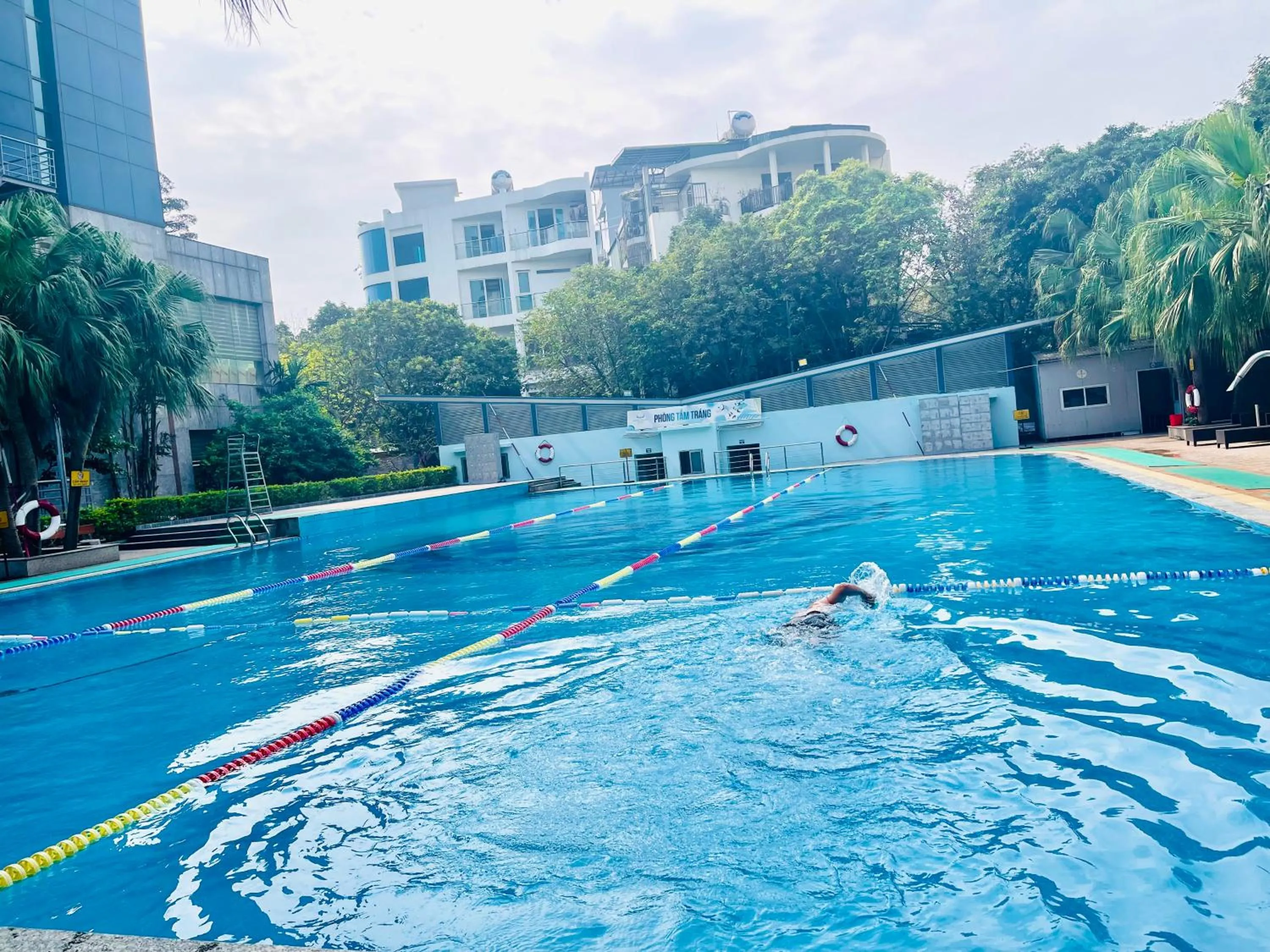 Swimming pool in Muong Thanh Grand Xa La Hotel