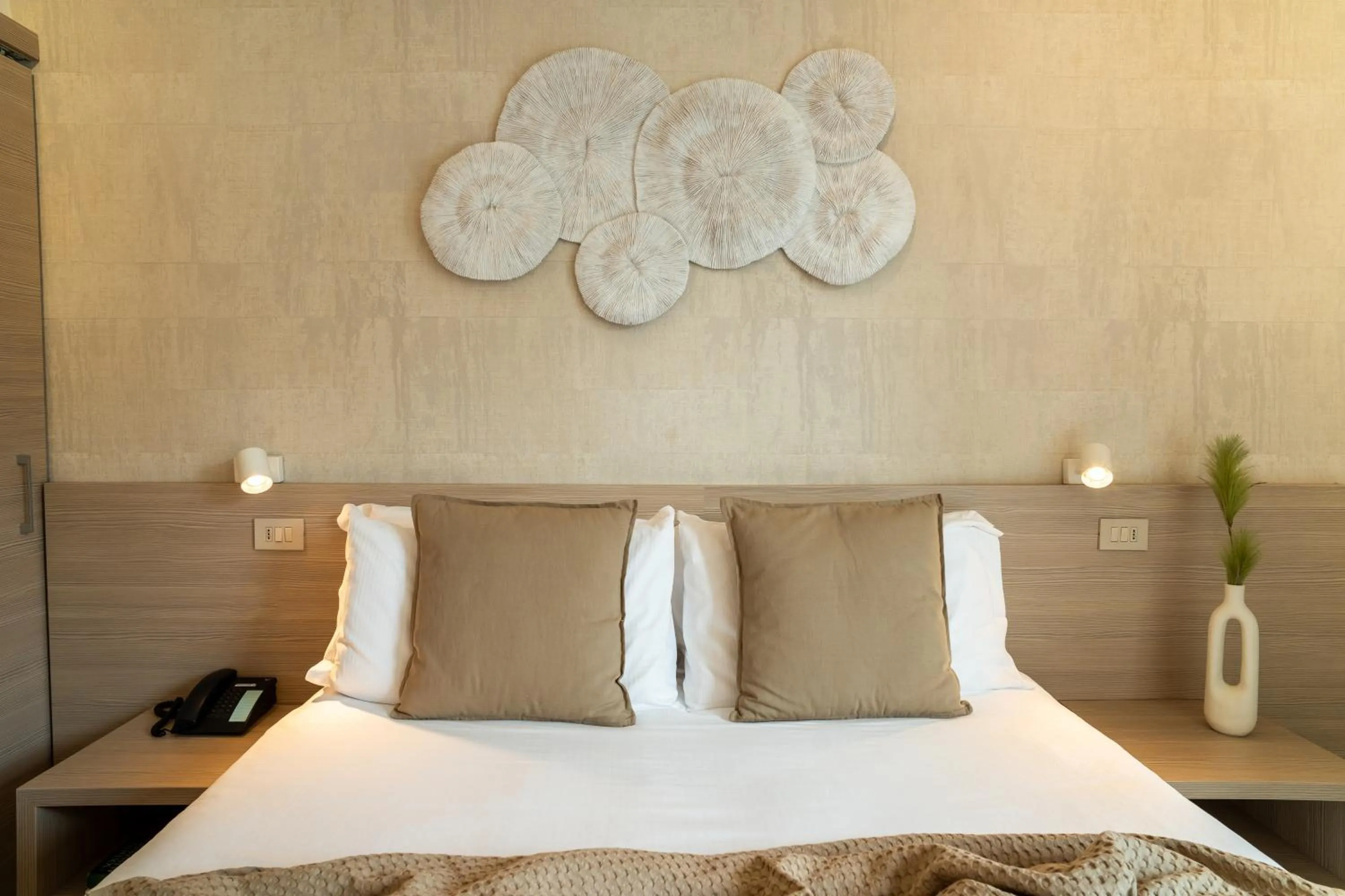 Bed in Hotel Renania