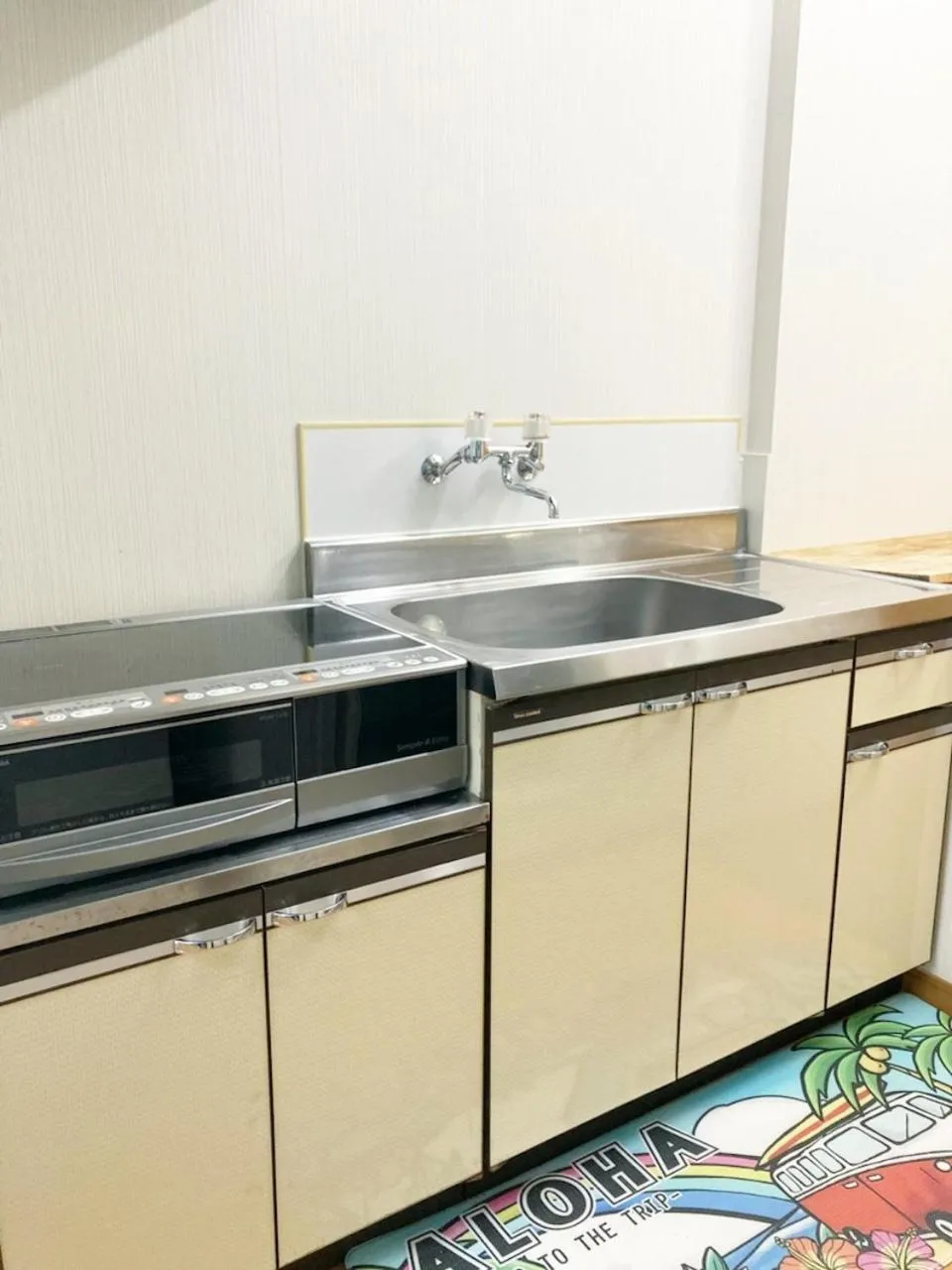 Kitchen or kitchenette in Seaside Pension Petit Shirahama