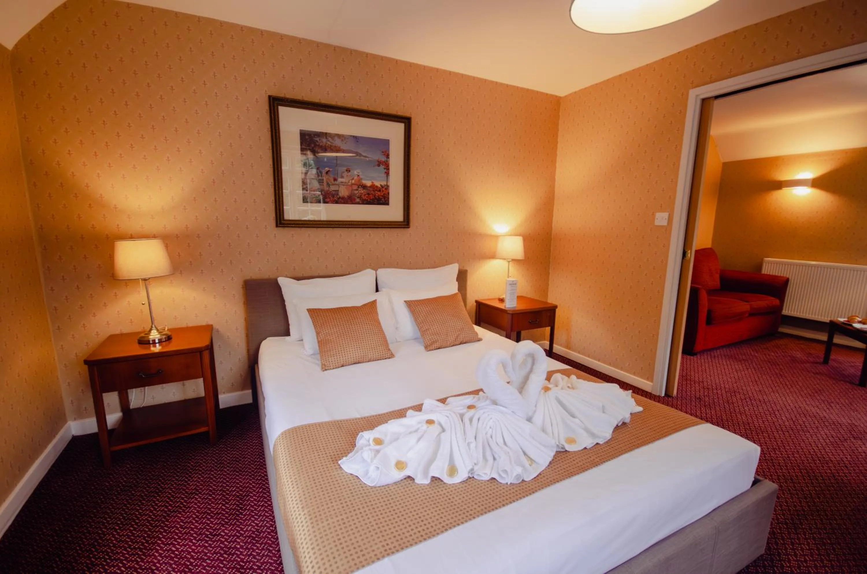 Bed in Howfield Manor Hotel