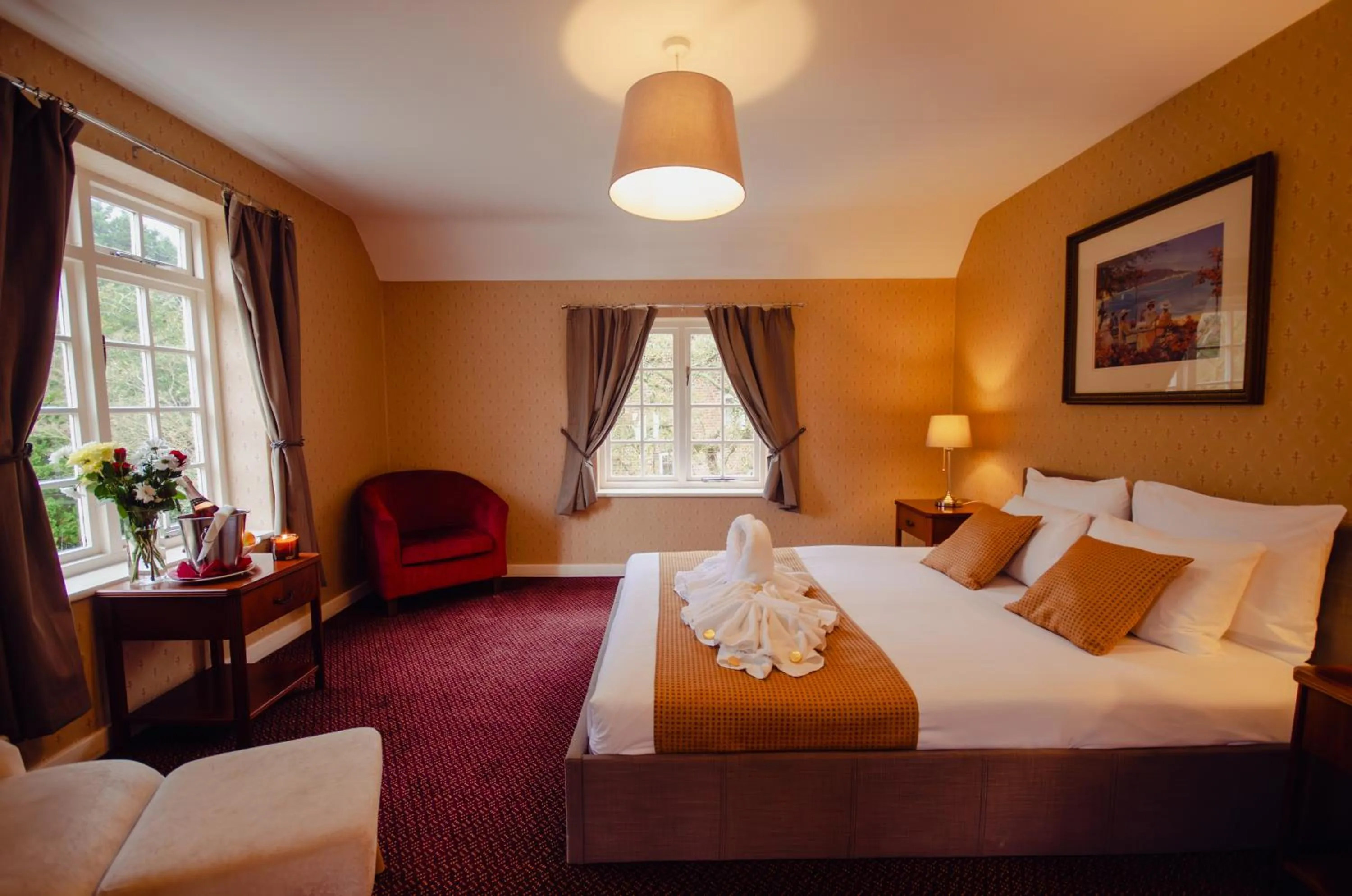 Bed in Howfield Manor Hotel