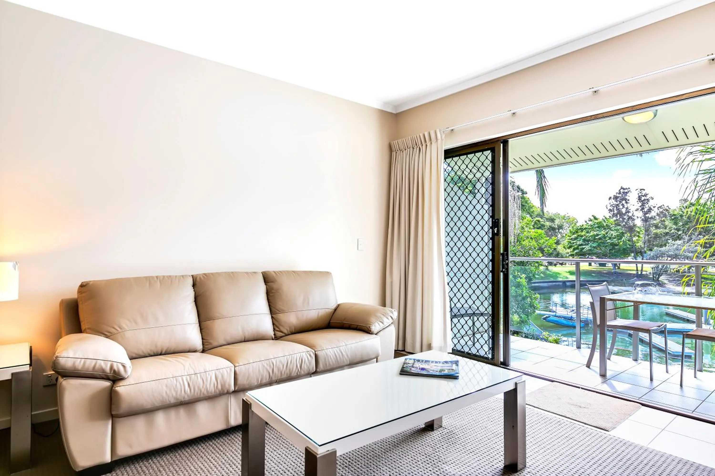 Seating area in Culgoa Point Beach Resort