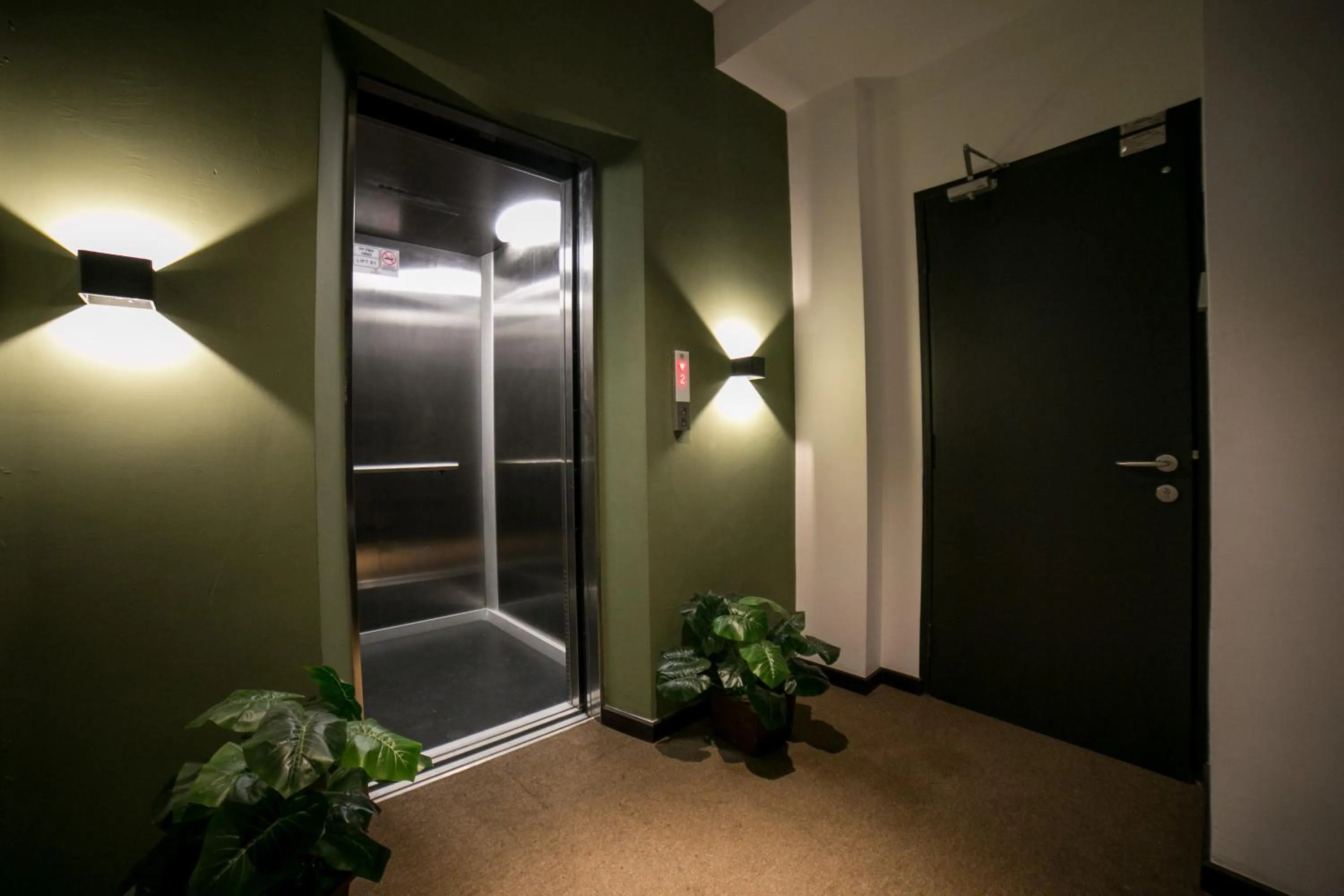 elevator in Eureka Hotel Penang