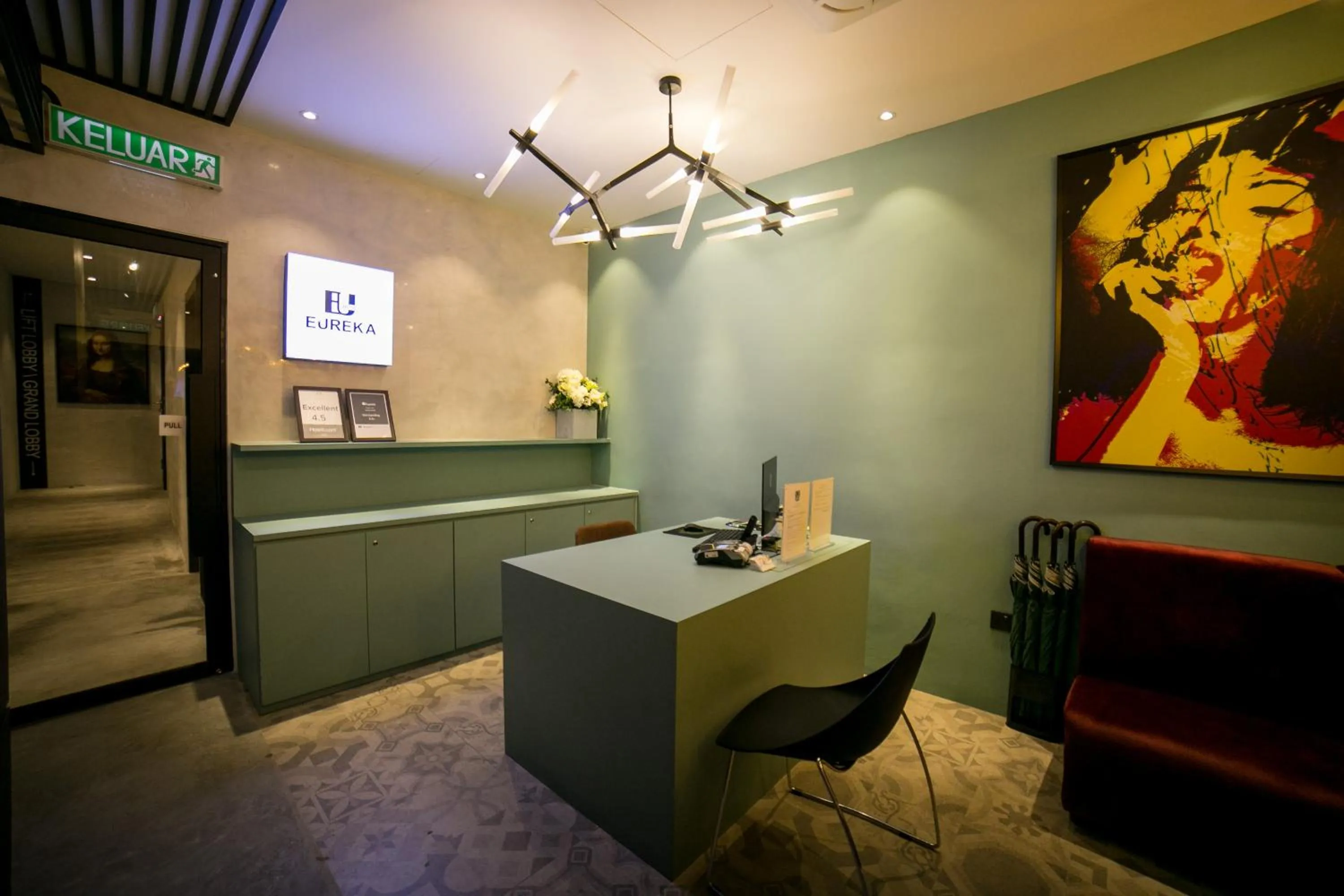 Lobby or reception in Eureka Hotel Penang