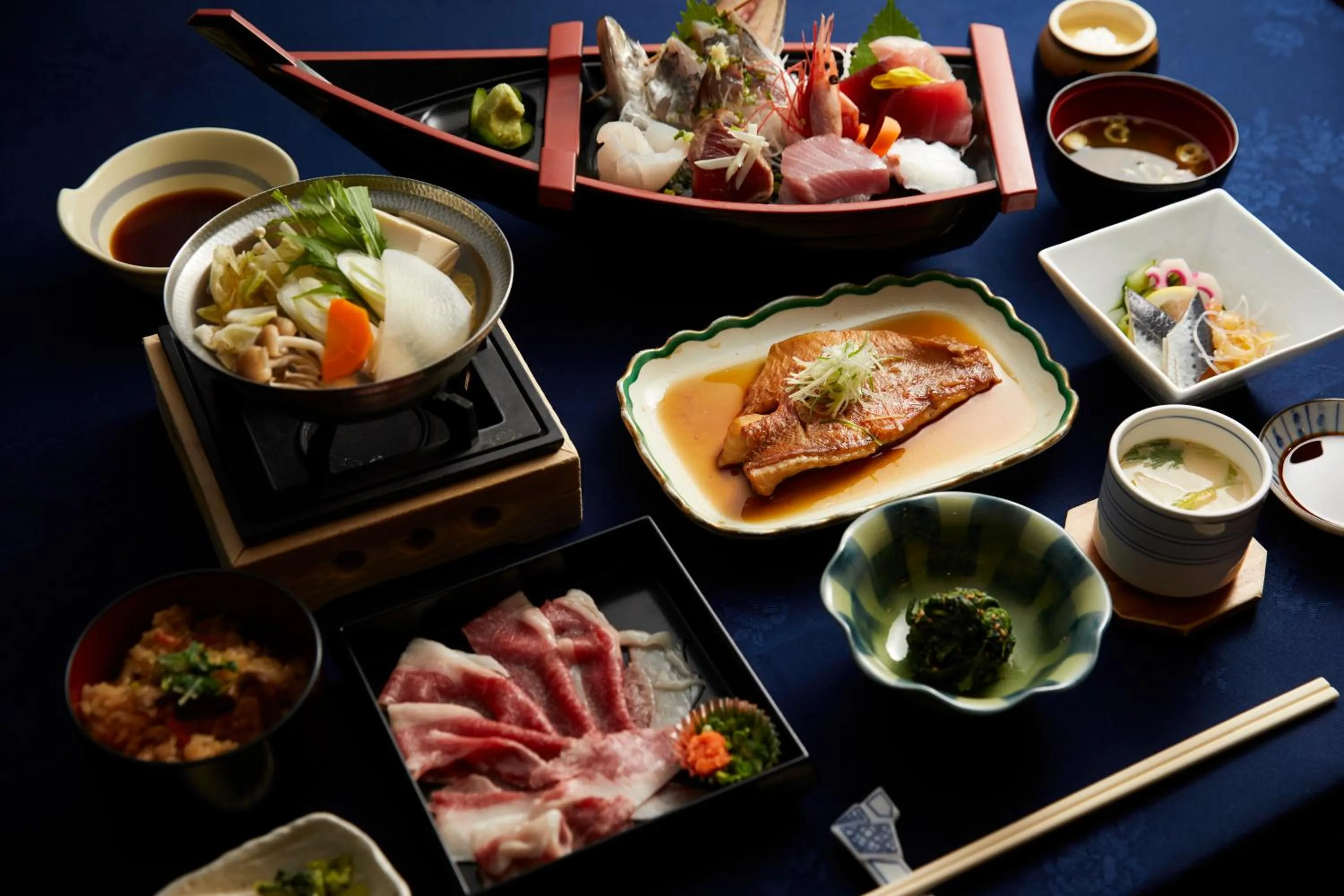 Food close-up in Kamogawa Country Hotel