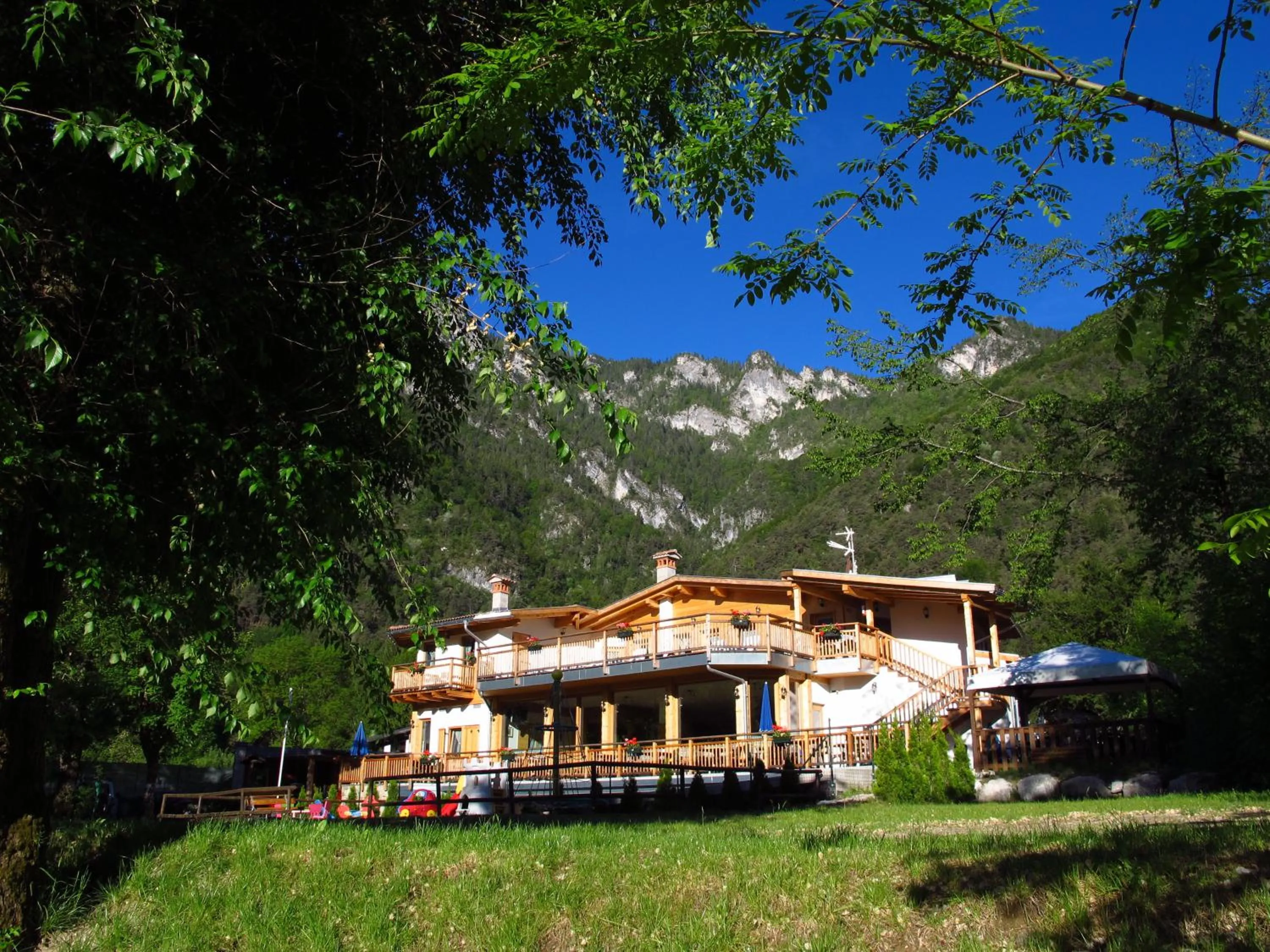 Bird's eye view in Camping Al Lago Ledro