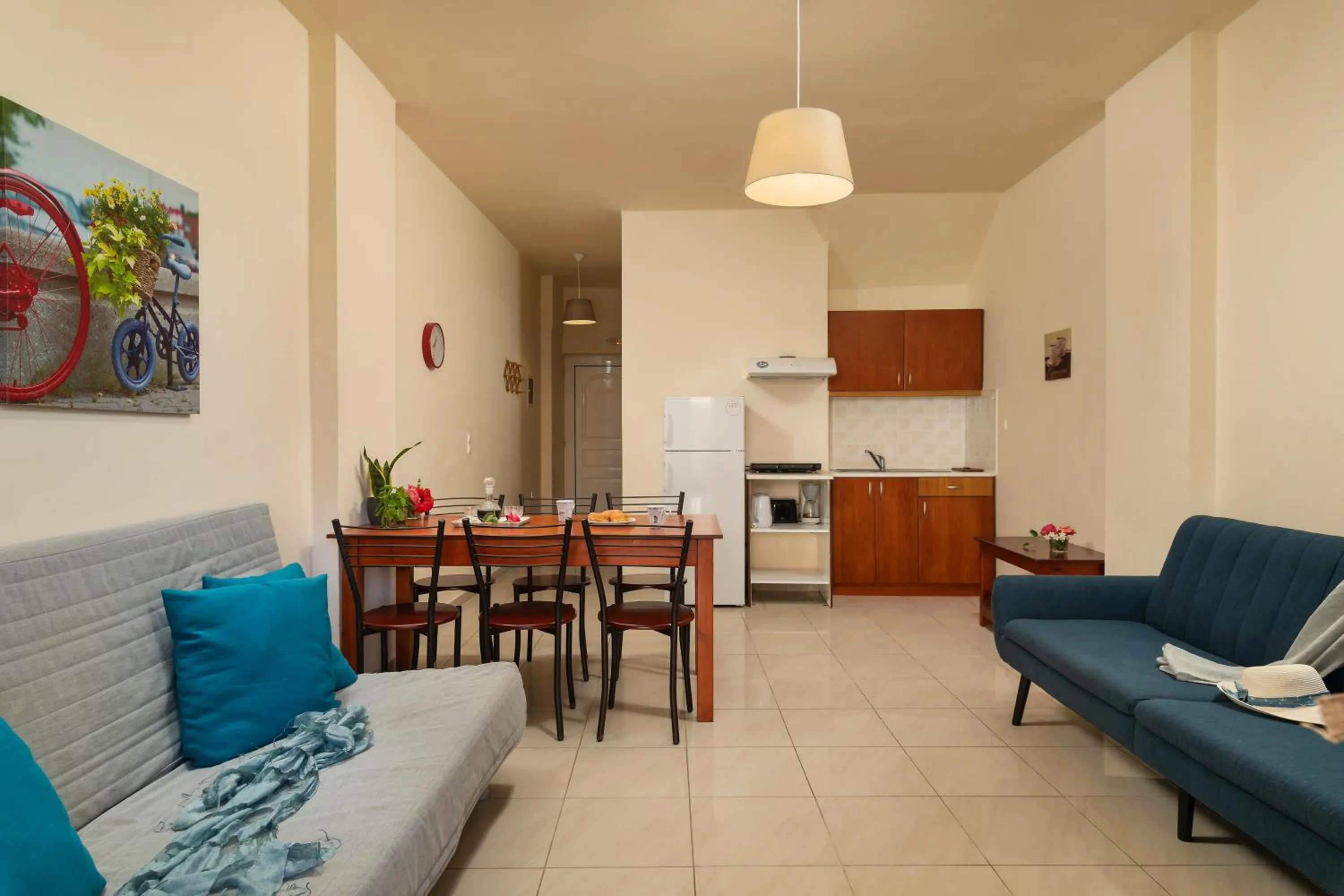 Kitchen or kitchenette in Dimitra & Evdokia Hotel