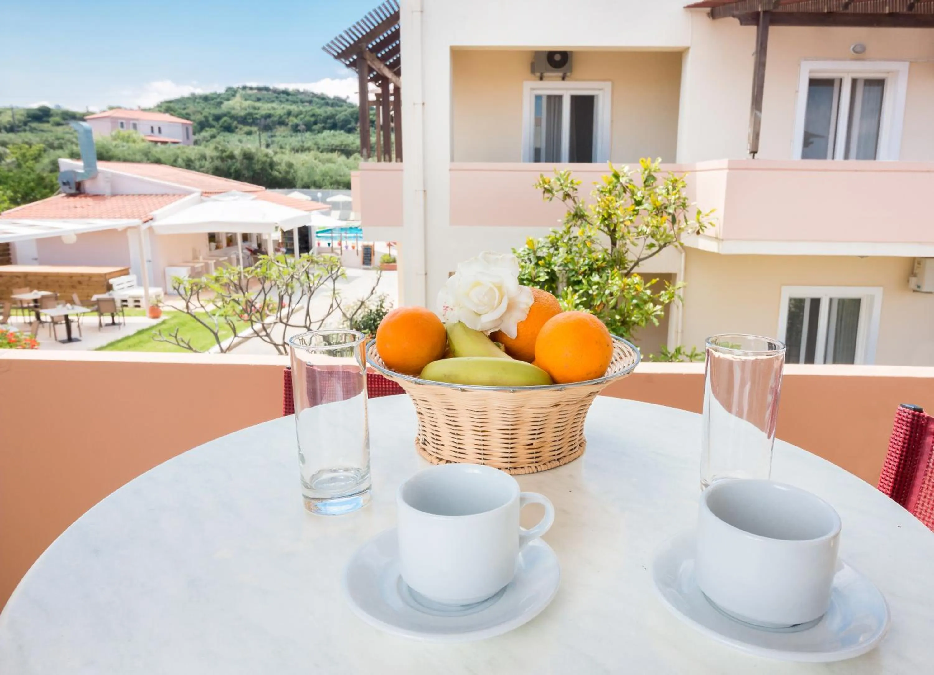 Balcony/Terrace in Dimitra & Evdokia Hotel
