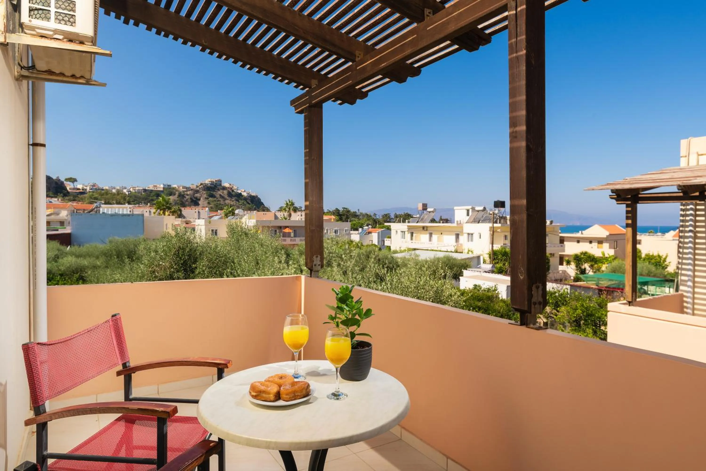 Balcony/Terrace in Dimitra & Evdokia Hotel